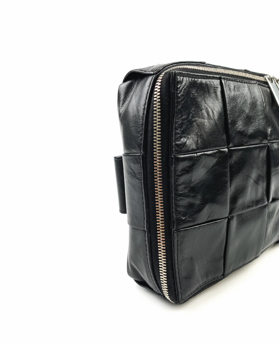 Bottega Veneta Black Cassette Sling Bag - Image 4