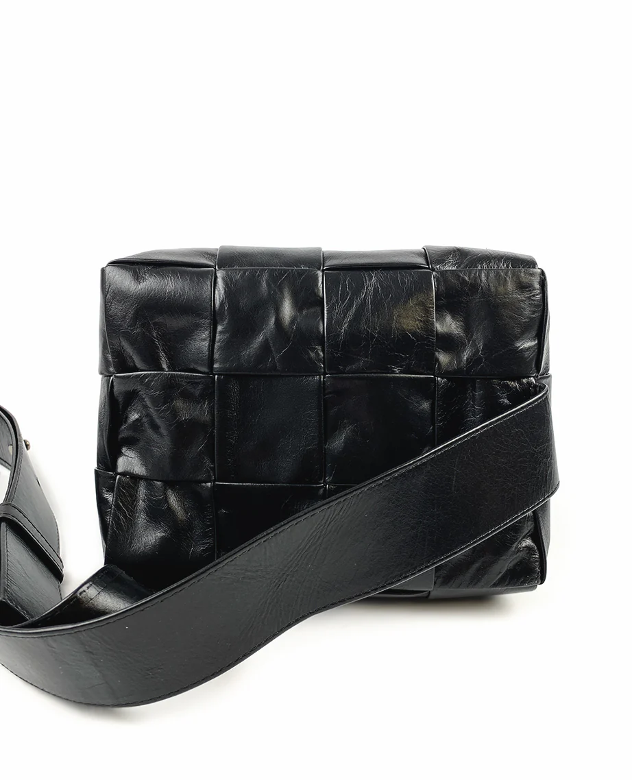 Bottega Veneta Black Cassette Sling Bag - Image 5