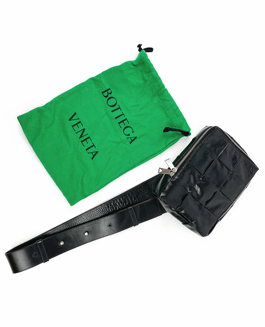 Bottega Veneta Black Cassette Sling Bag - Image 8