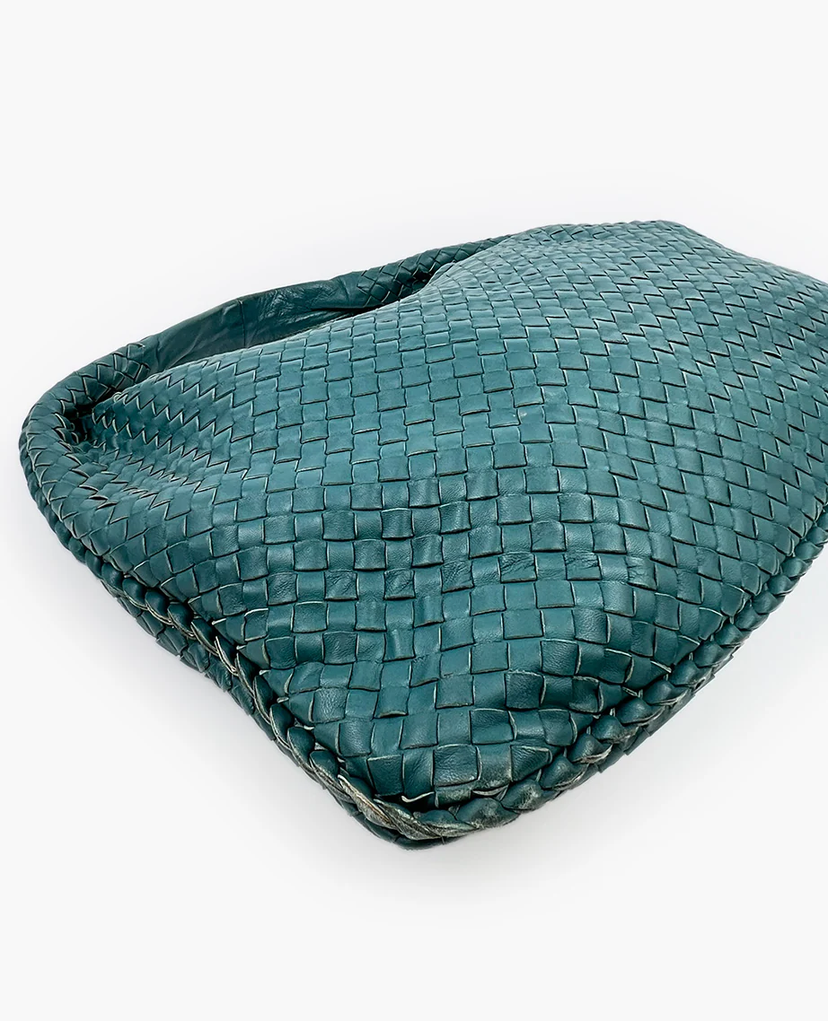 Bottega Veneta Intrecciato Hobo Bag Green - Image 5
