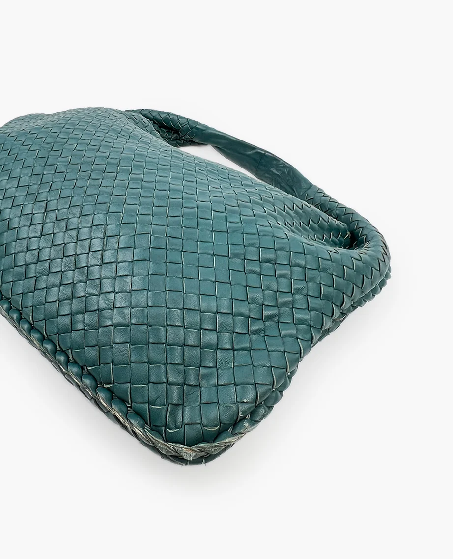 Bottega Veneta Intrecciato Hobo Bag Green - Image 6