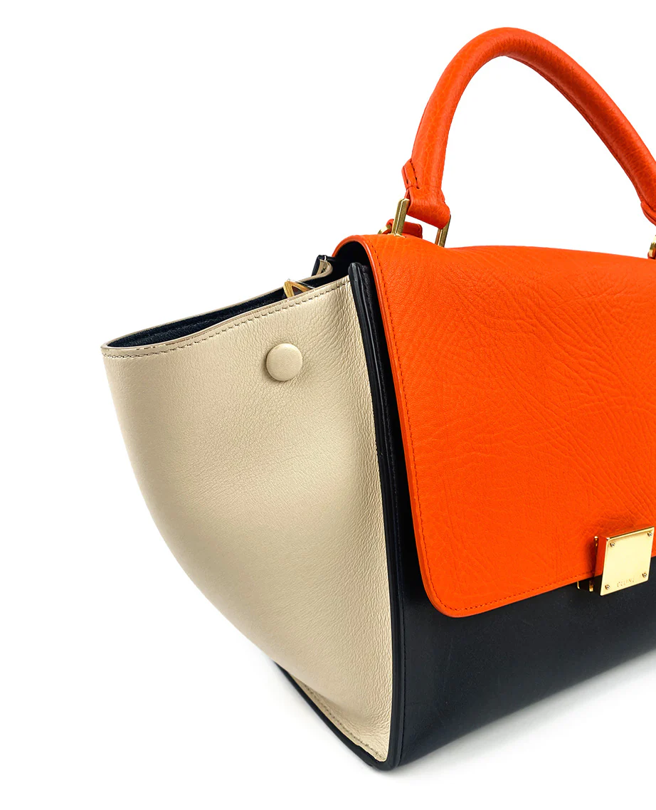 Celine Trapeze Small Multicolor Bright Orange - Image 3