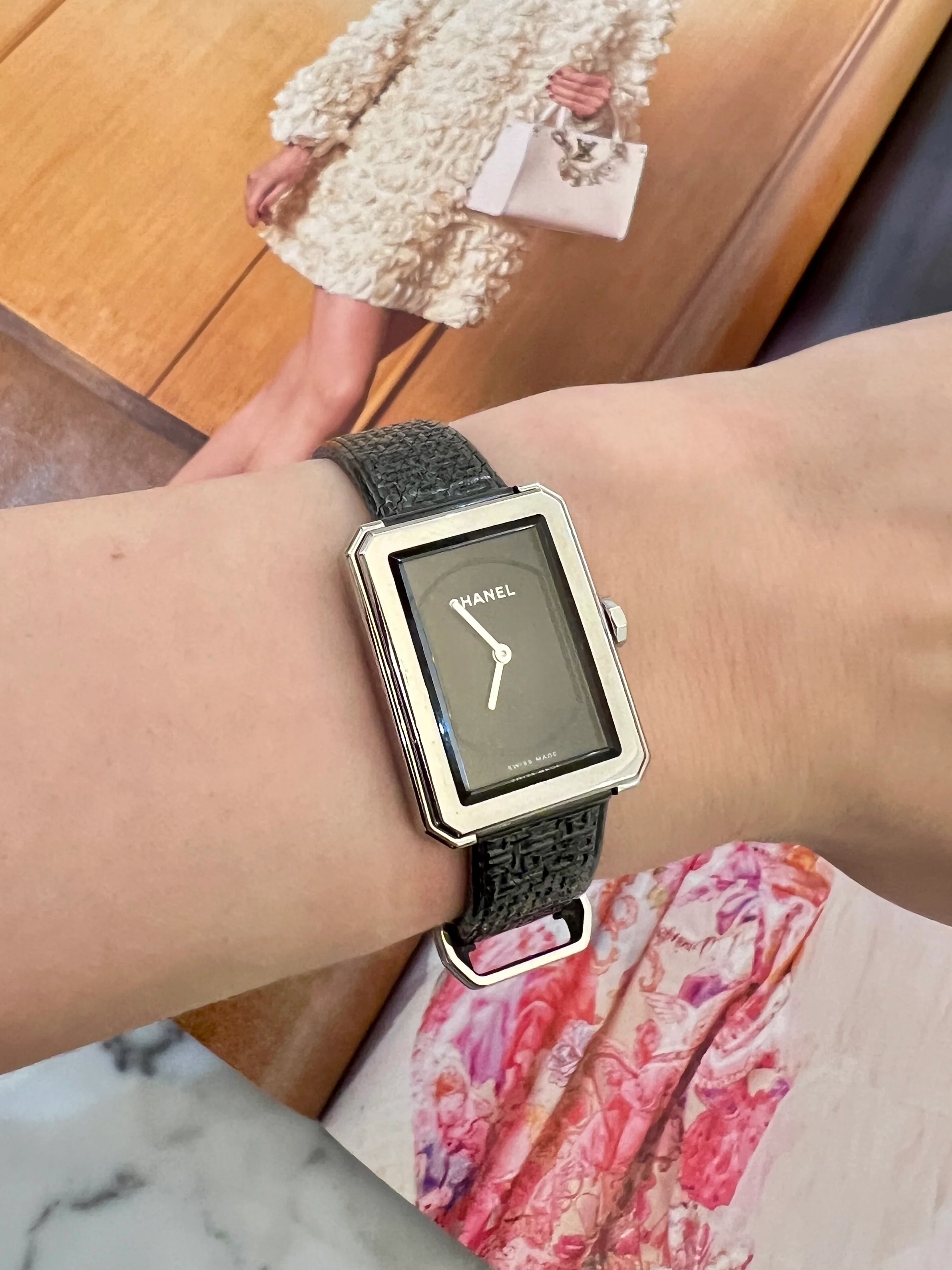 Chanel Boyfriend Tweed Watch - Image 3