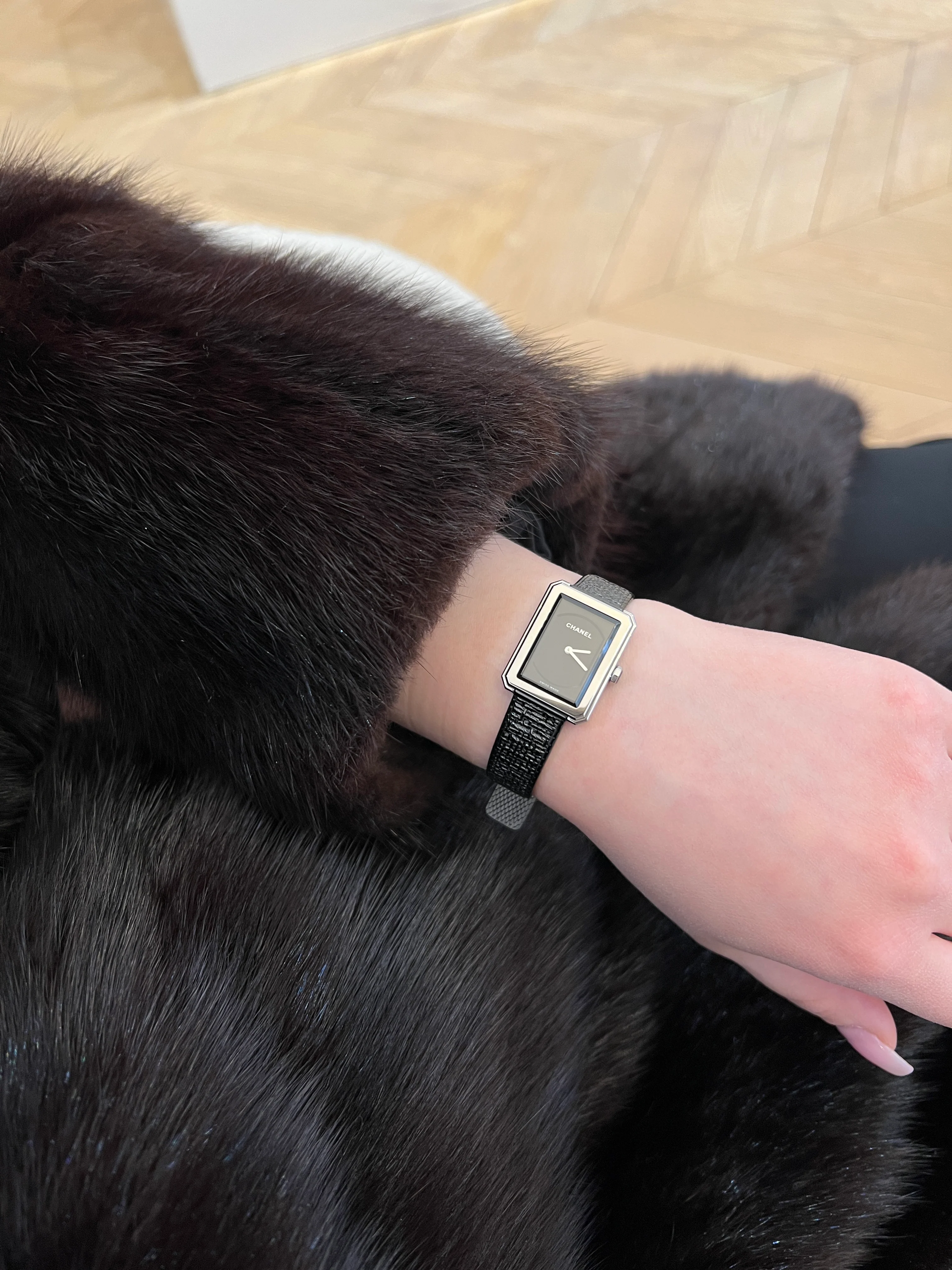 Chanel Boyfriend Tweed Watch - Image 6