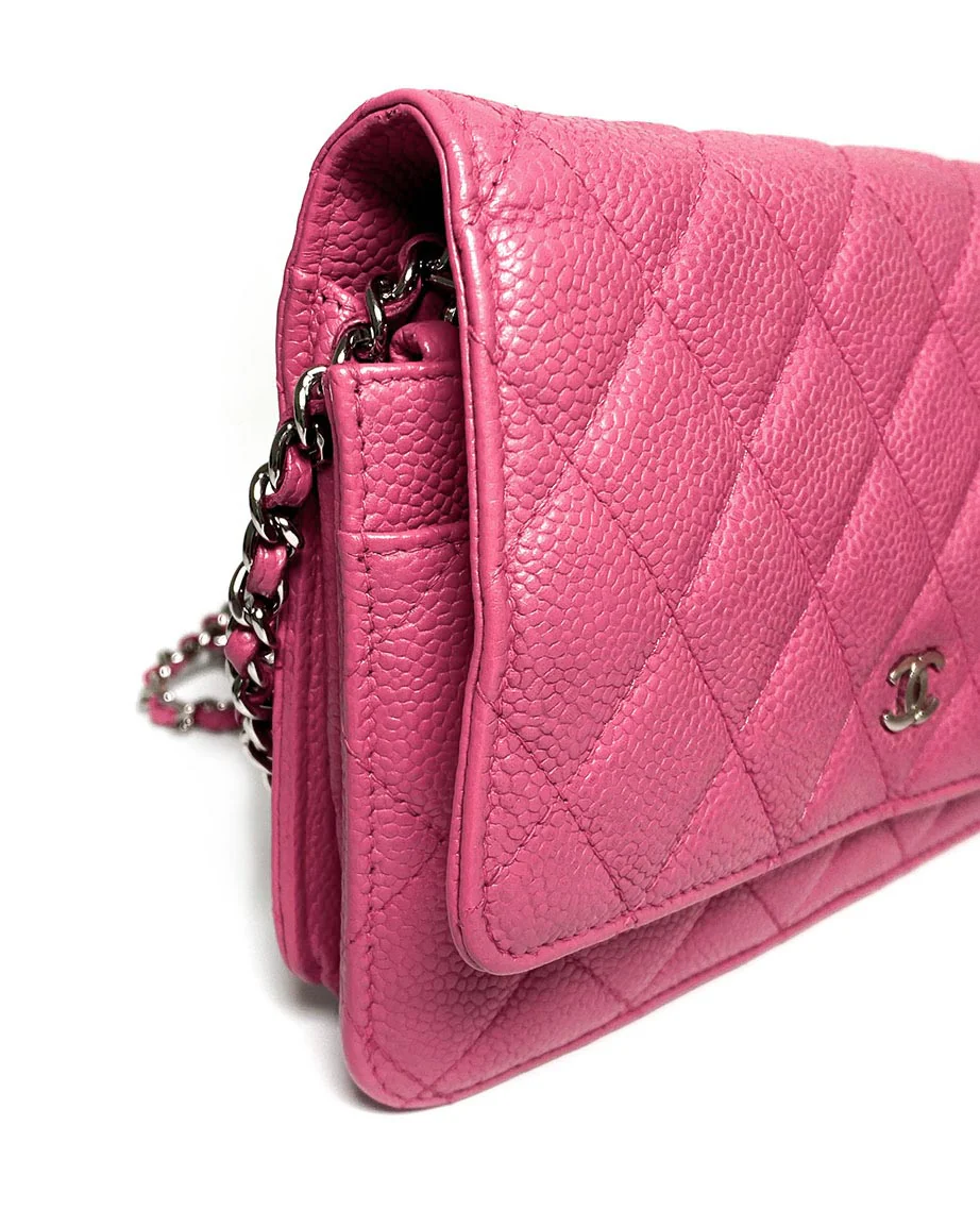 Chanel Caviar Timeless WOC Pink SHW - Image 3