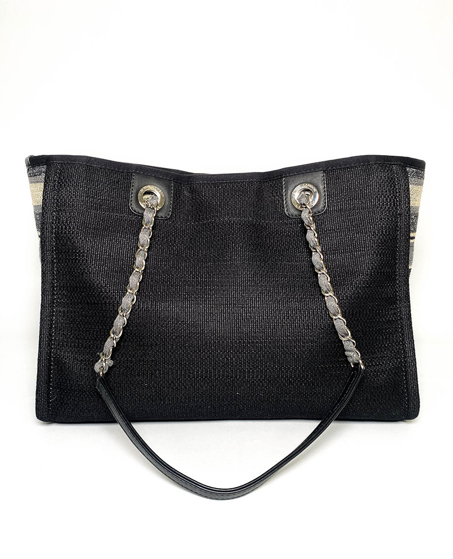 Chanel Deauville Cloth Bag Small GHW - Image 6