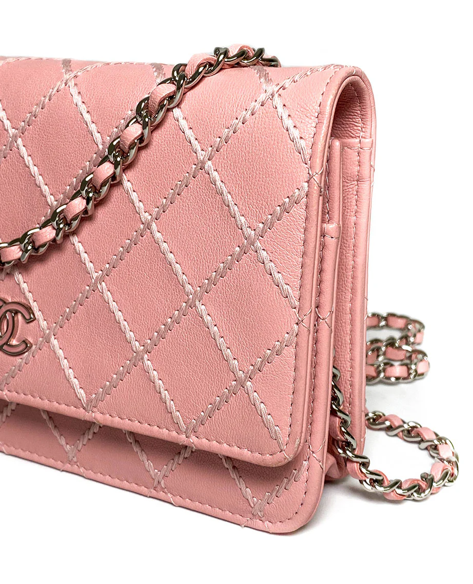 Chanel Diamond Stitch Pink WOC SHW - Image 4