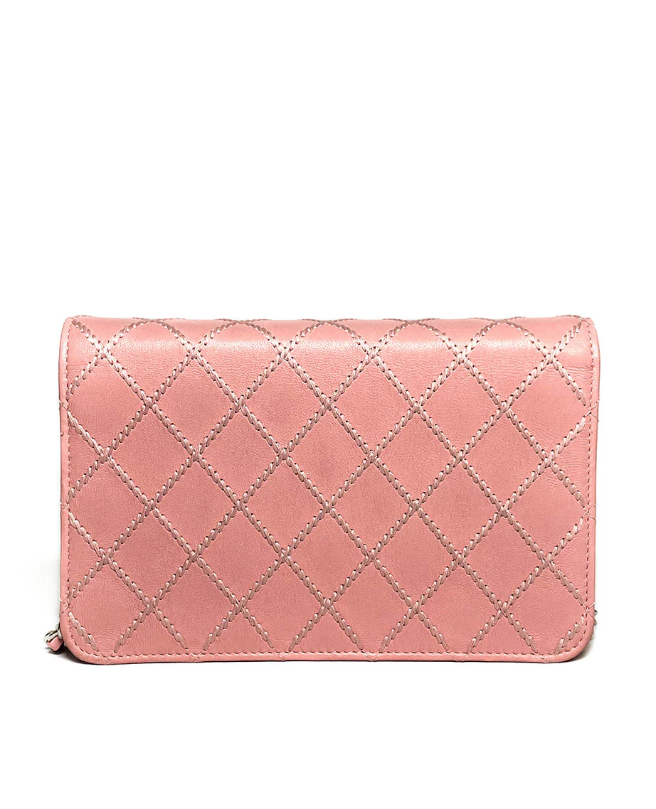 Chanel Diamond Stitch Pink WOC SHW - Image 5