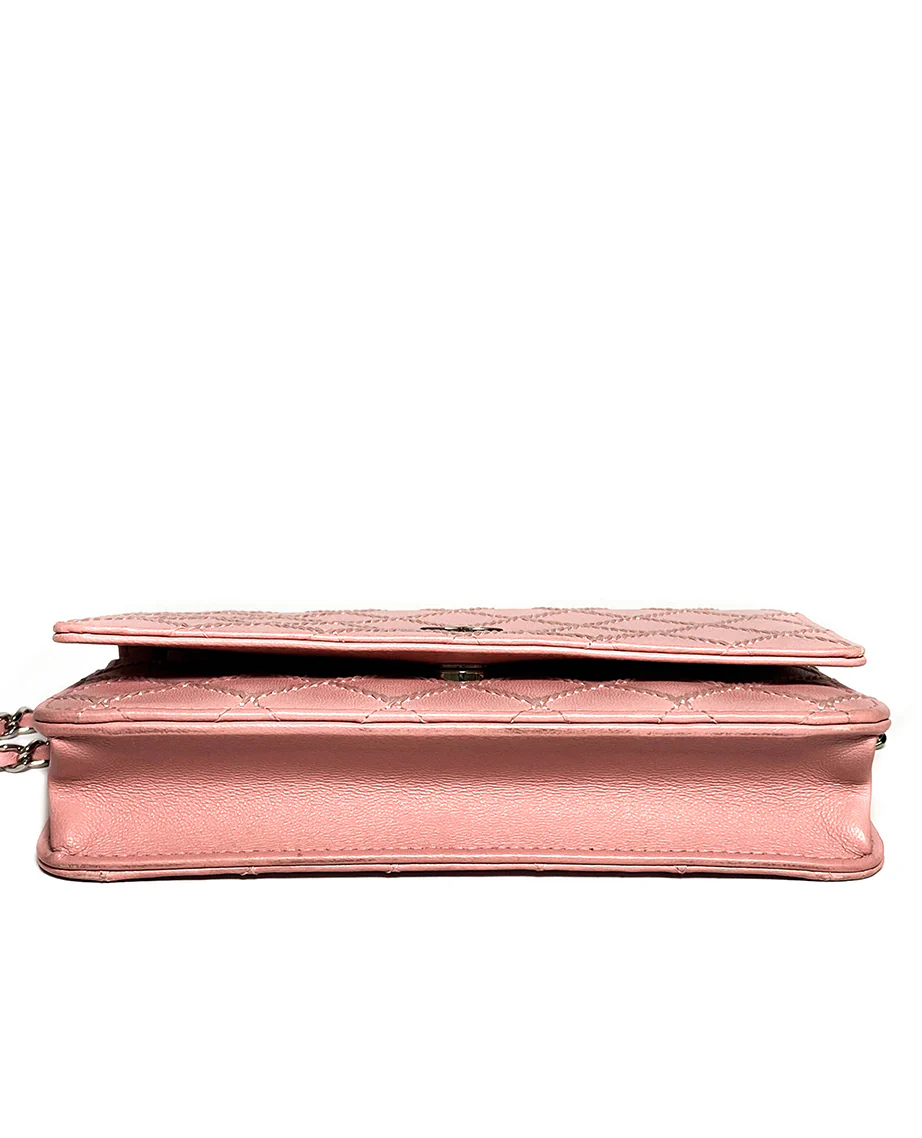 Chanel Diamond Stitch Pink WOC SHW - Image 6