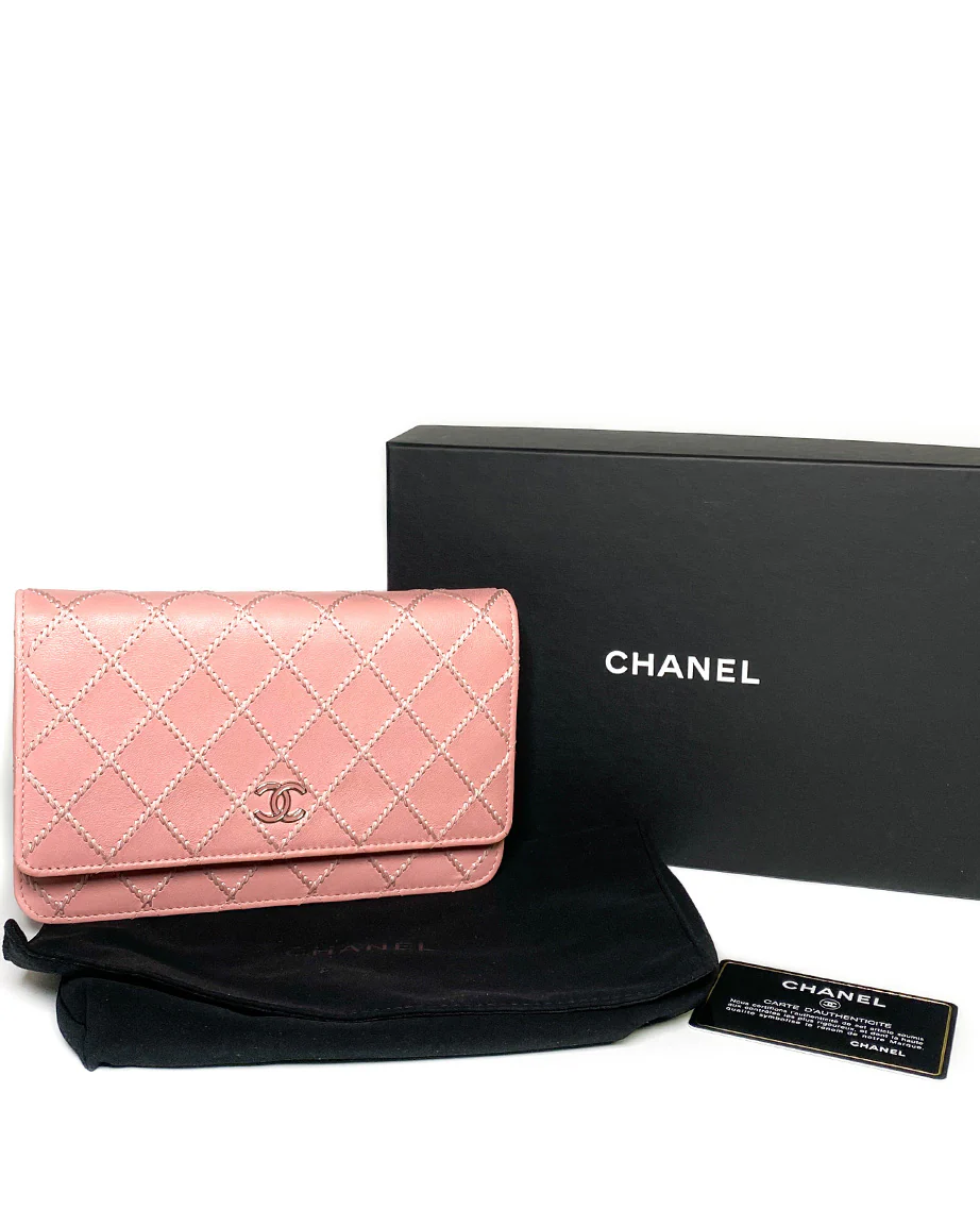 Chanel Diamond Stitch Pink WOC SHW - Image 8