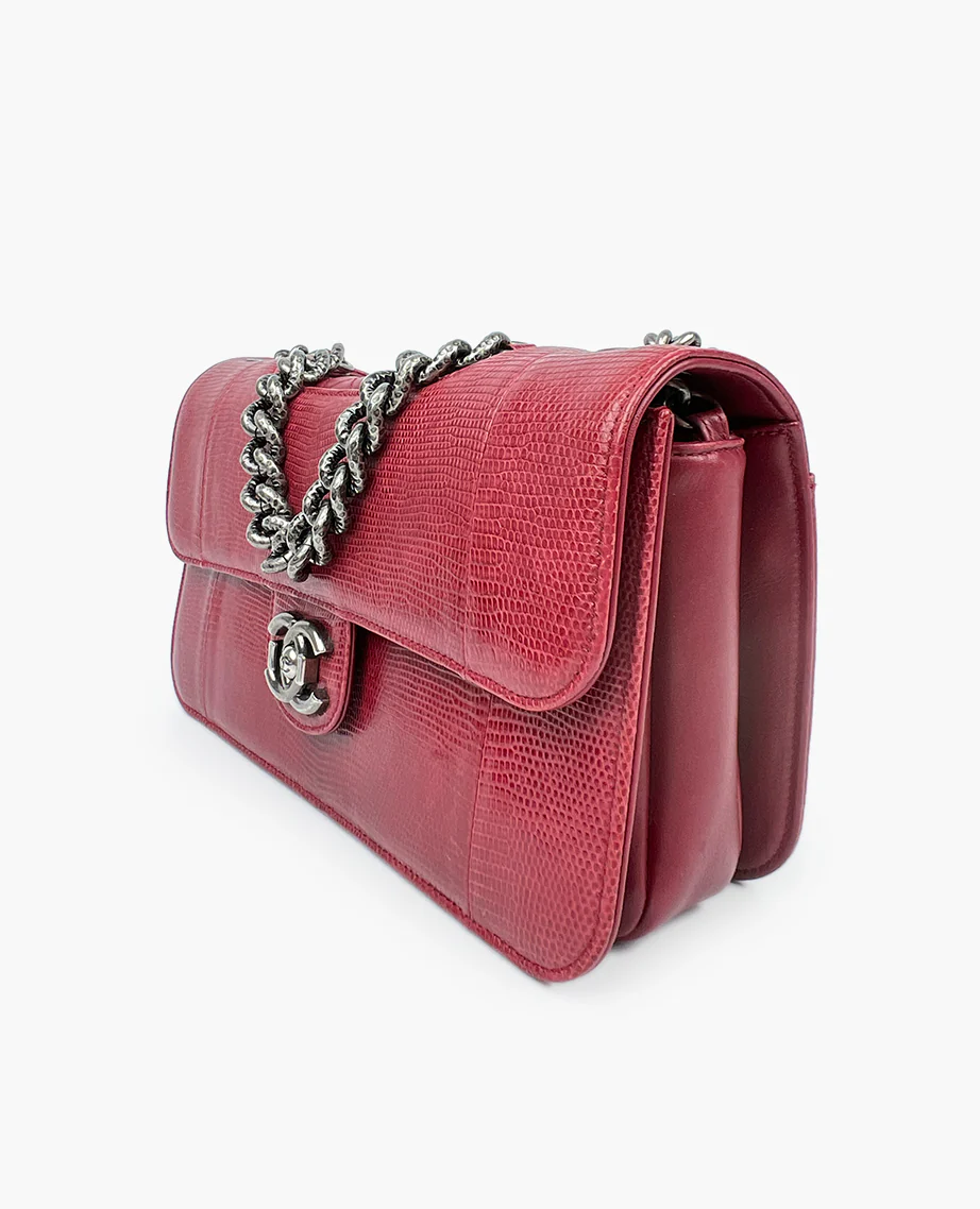 Chanel Lizard Perfect Edge Double Flap Bag In Revogue - Image 4