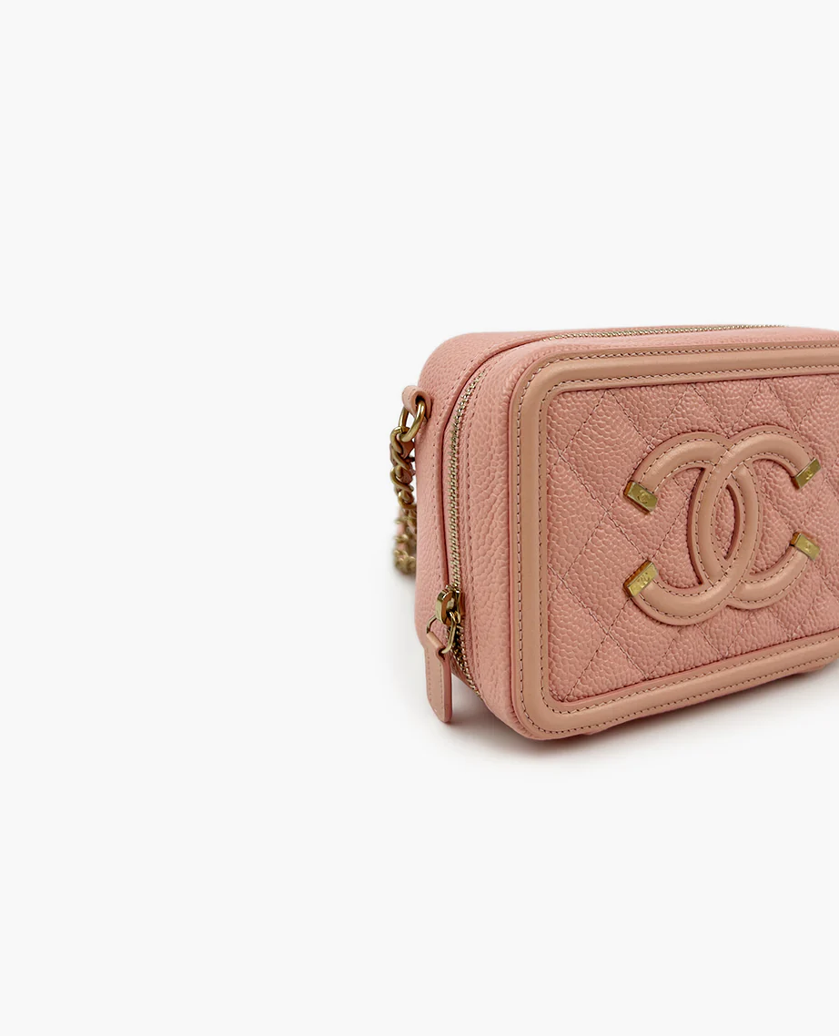 Chanel Filigree Mini Vanity Pink Caviar - Image 4