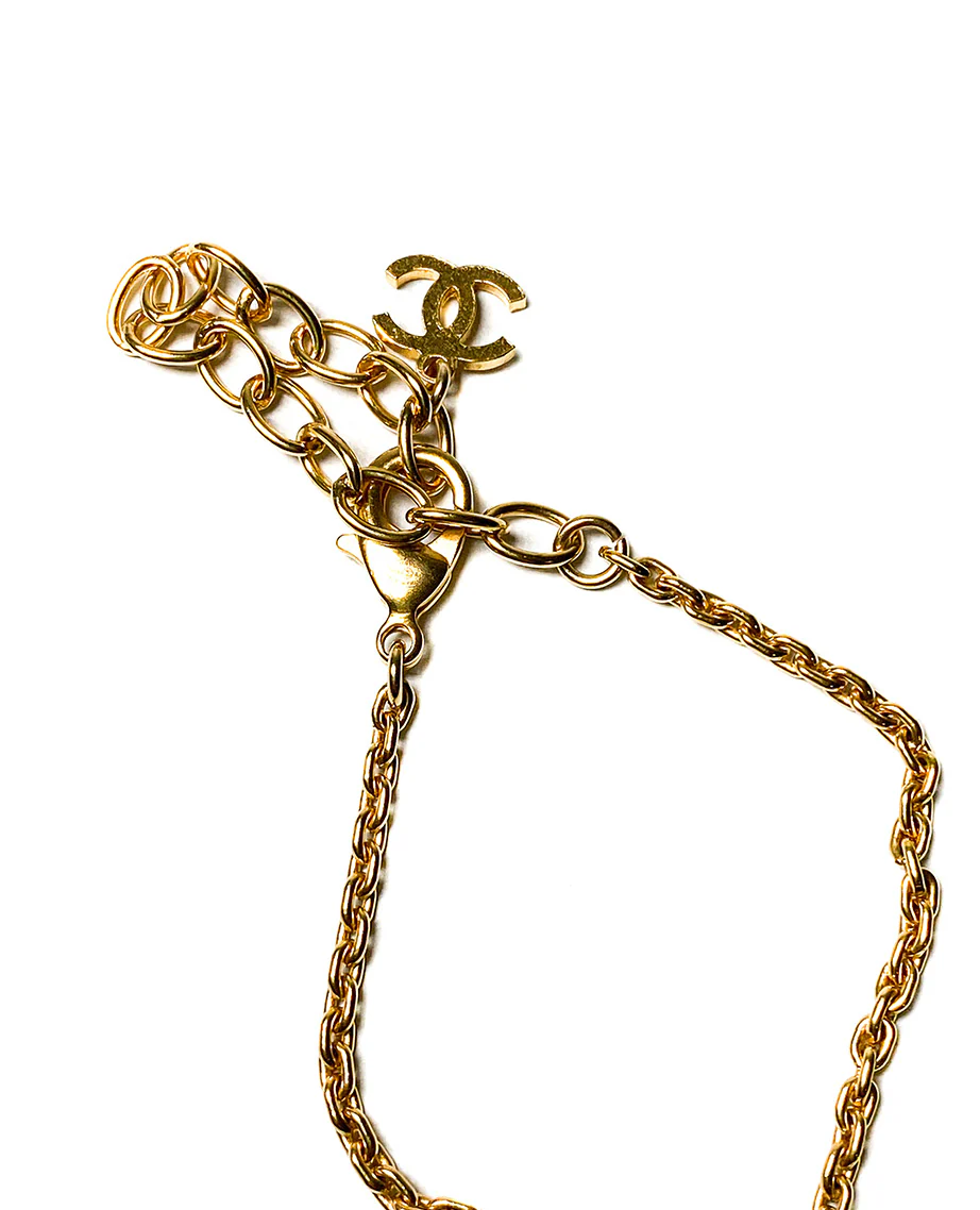 Chanel Necklace with Crystal CC Star - Image 4