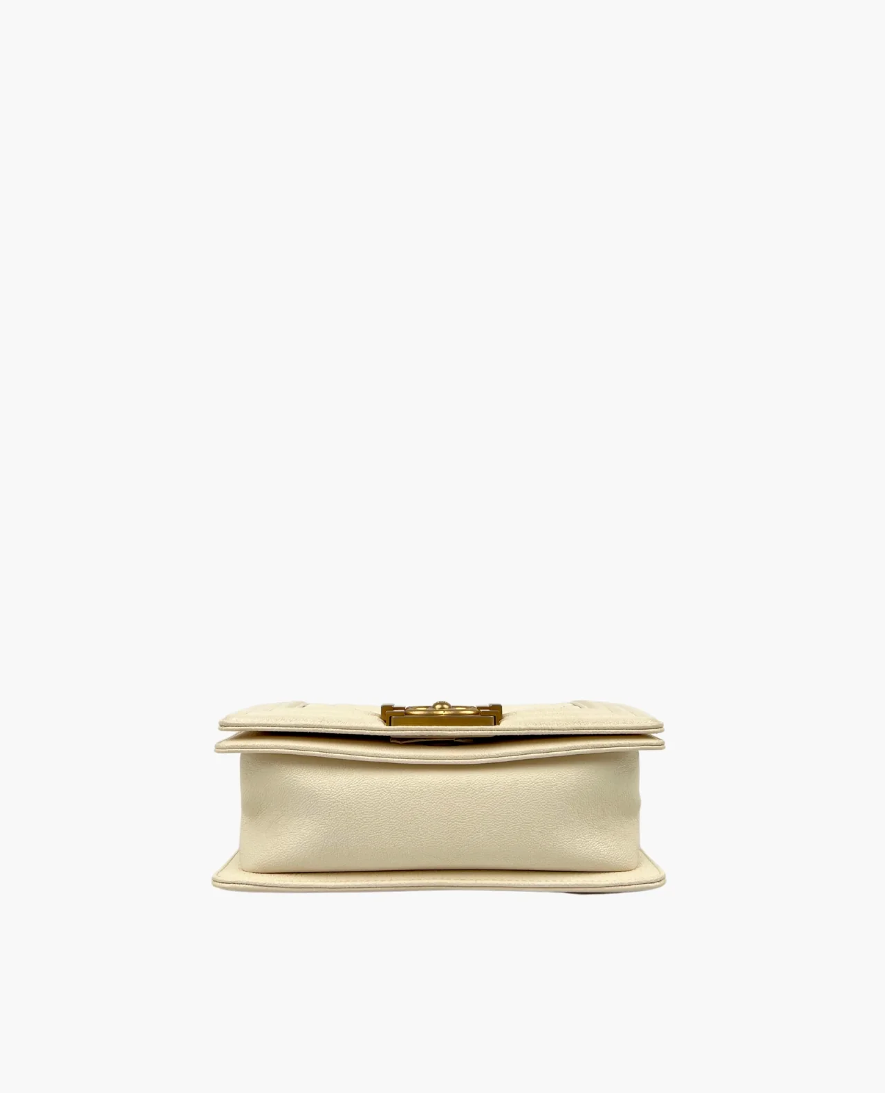 Chanel Small Boy Ivory Caviar GHW - Image 4