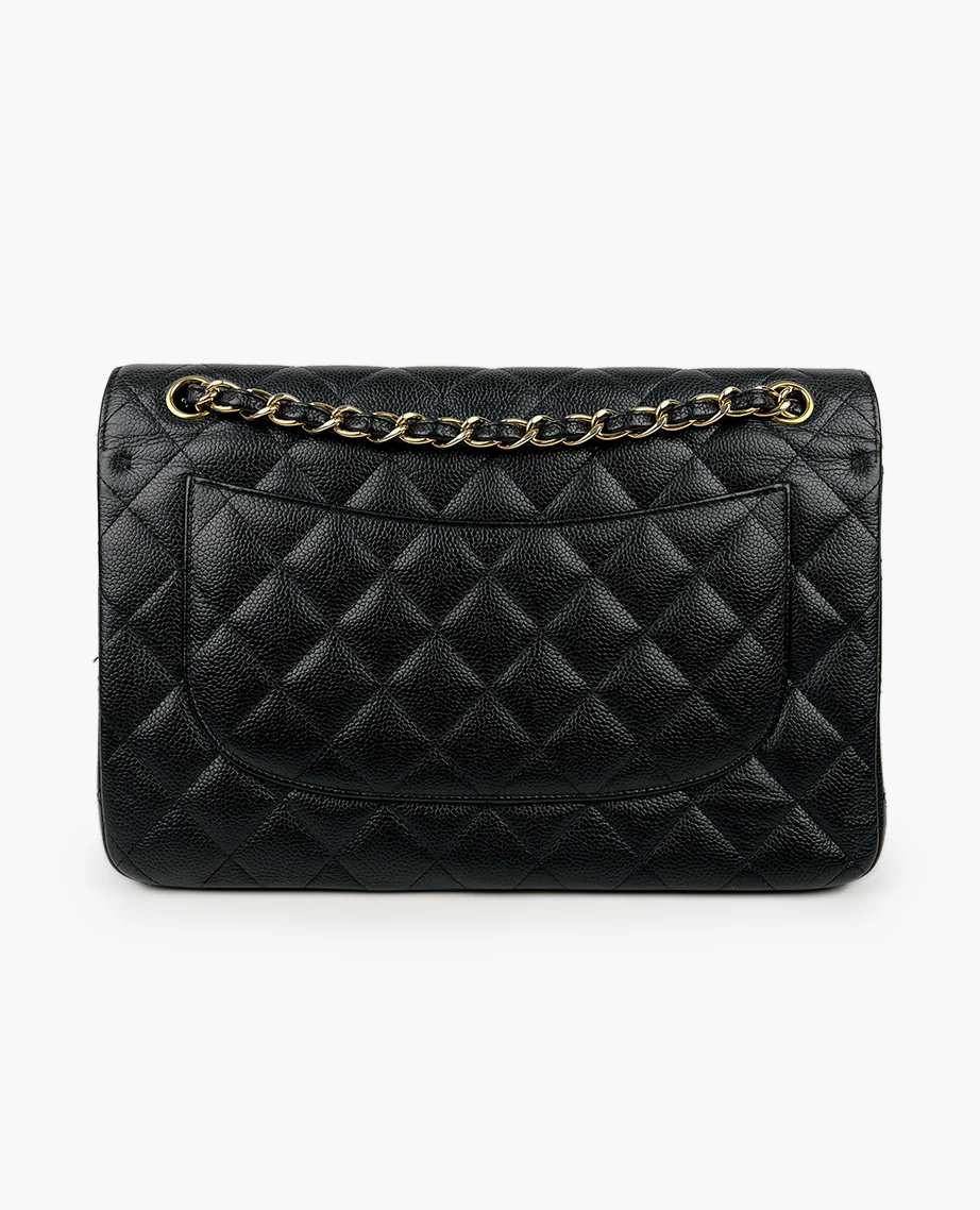Chanel Timeless Jumbo Double Flap Black Caviar GHW - Image 3