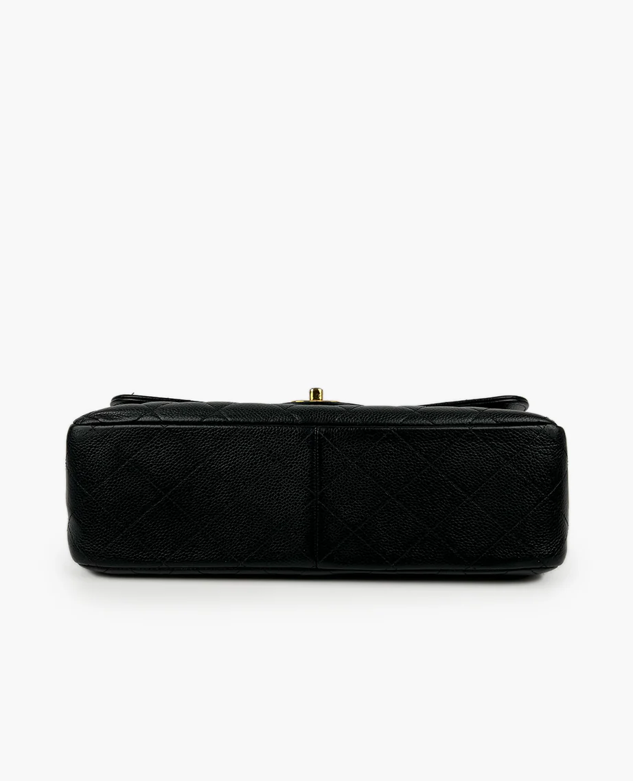 Chanel Timeless Jumbo Double Flap Black Caviar GHW - Image 4