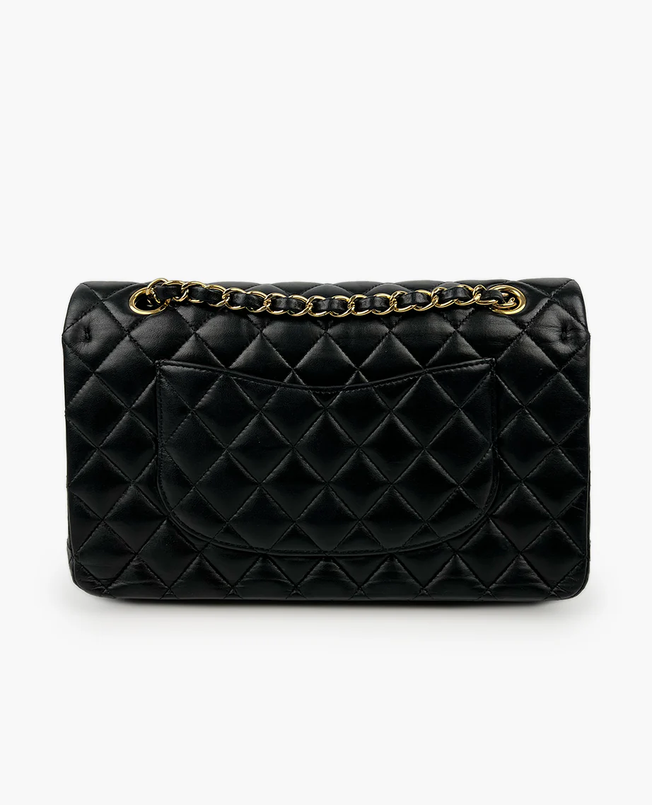 Chanel Timeless Medium Black Lambskin GHW - Image 3
