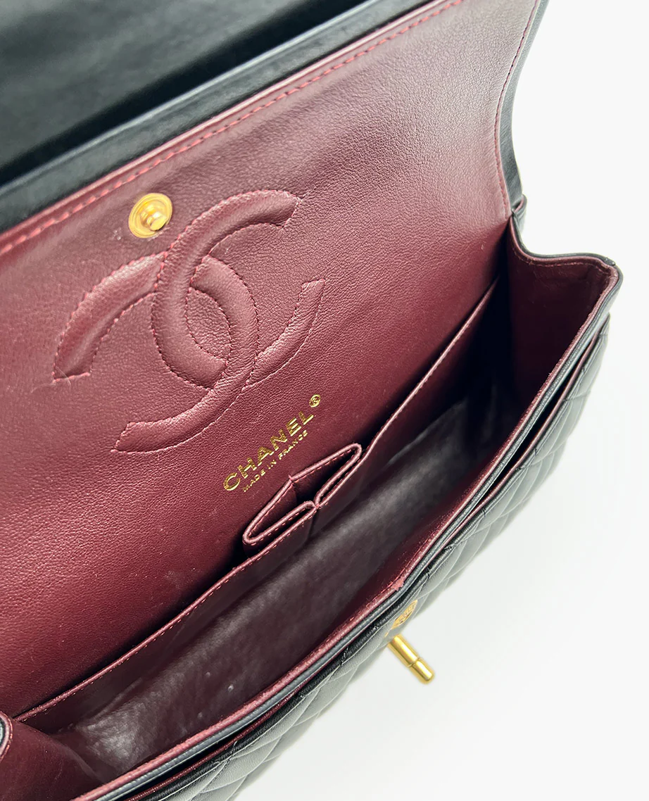 Chanel Timeless Medium Black Lambskin GHW - Image 5