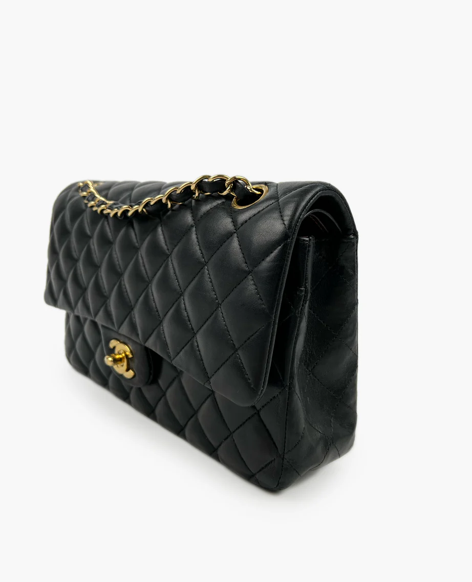 Chanel Timeless Medium Black Lambskin GHW - Image 7