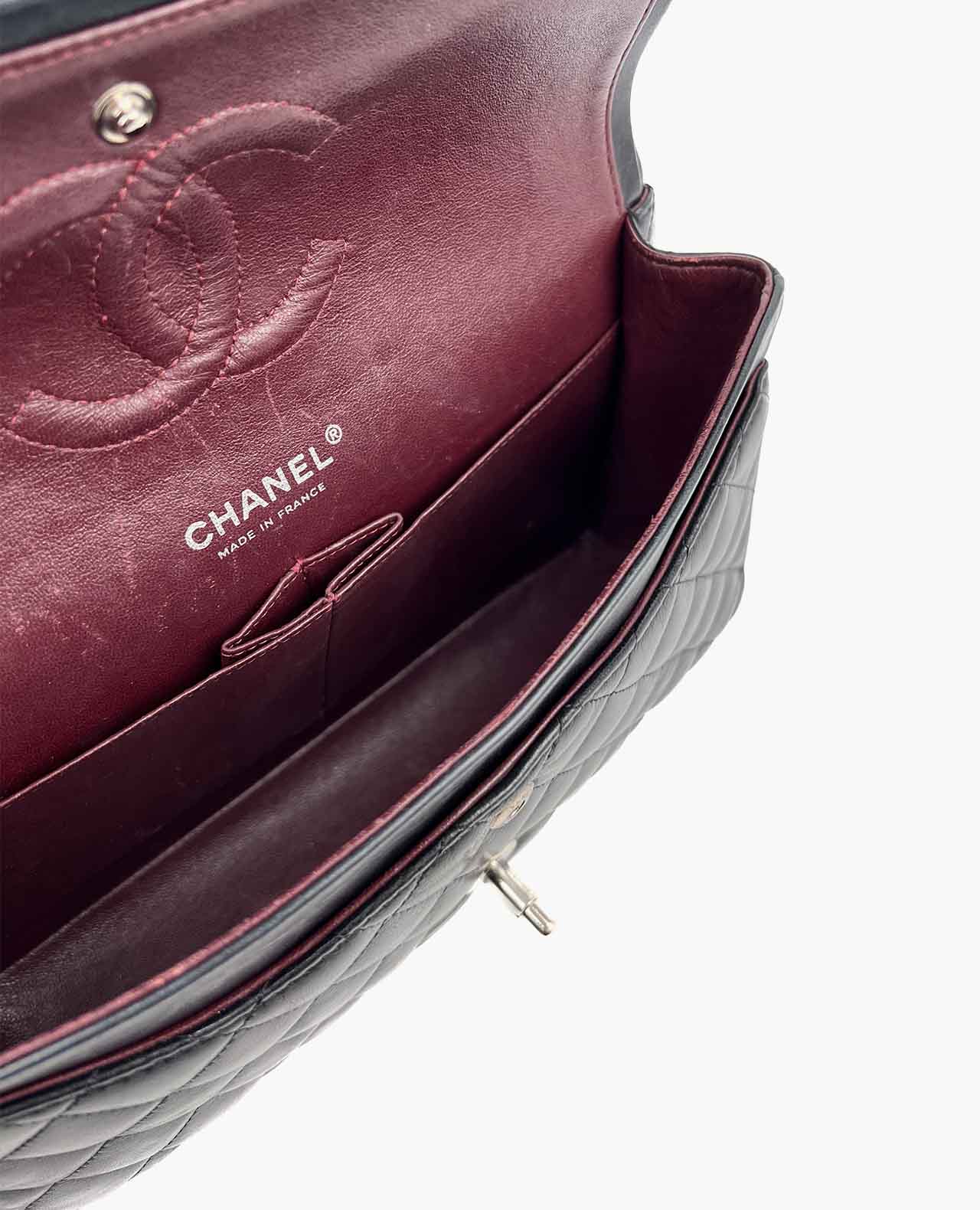 Chanel Timeless Medium Black Lambskin SHW - Image 7