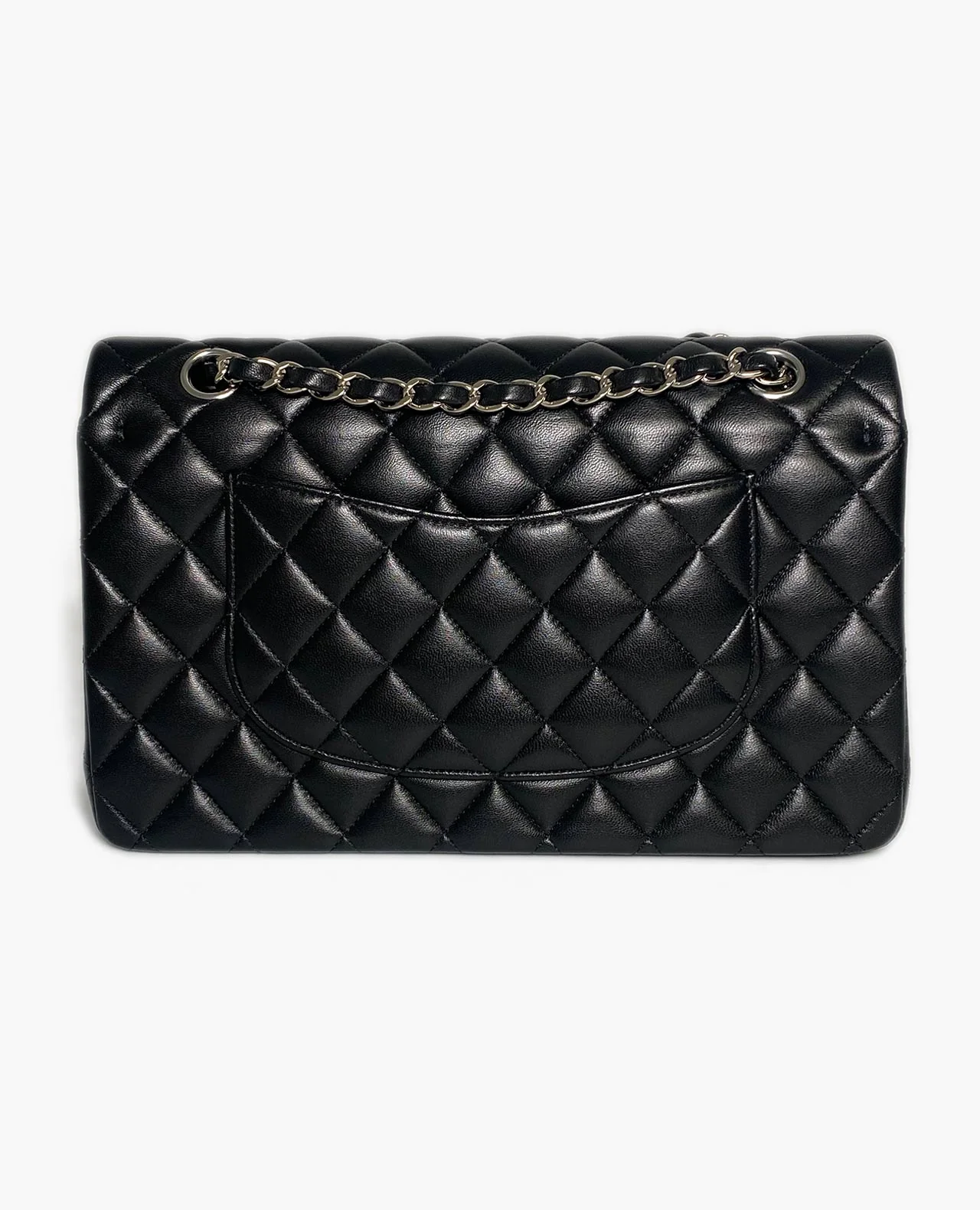 Chanel Timeless Medium Black Lambskin SHW - Image 5