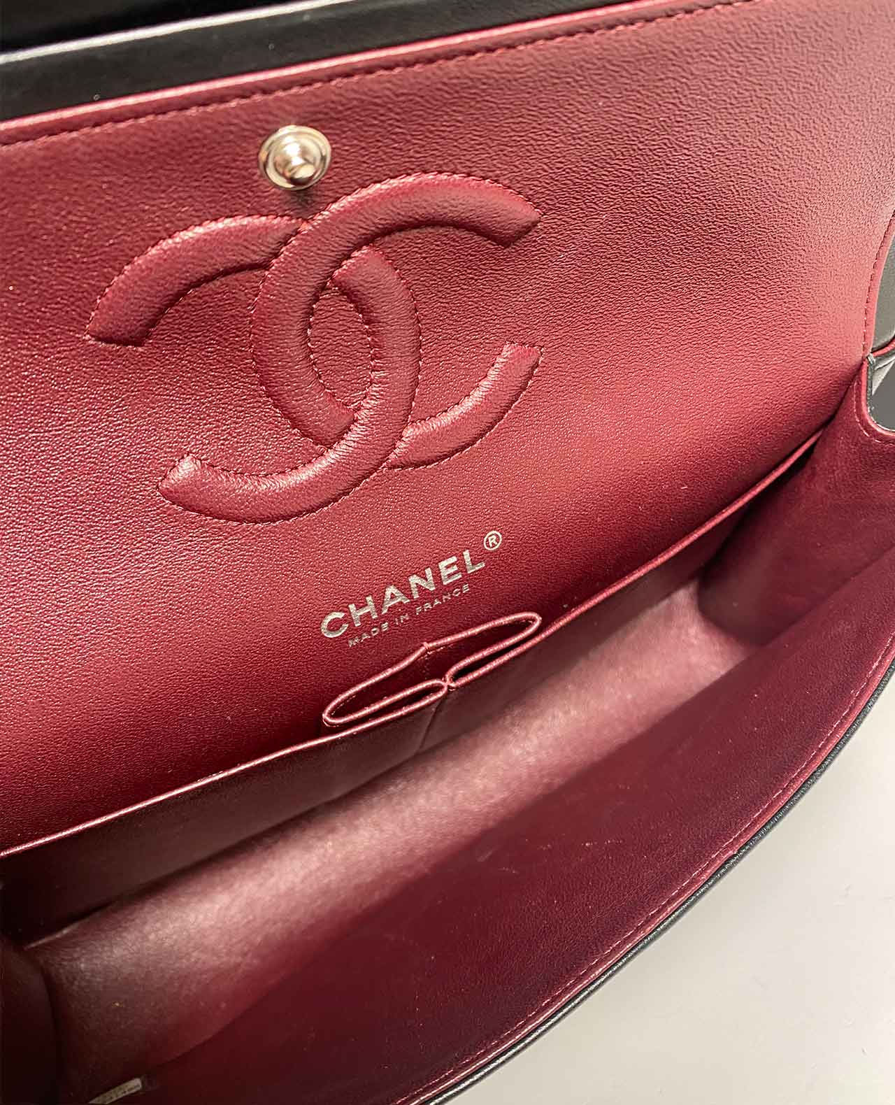 Chanel Timeless Medium Black Lambskin SHW - Image 7