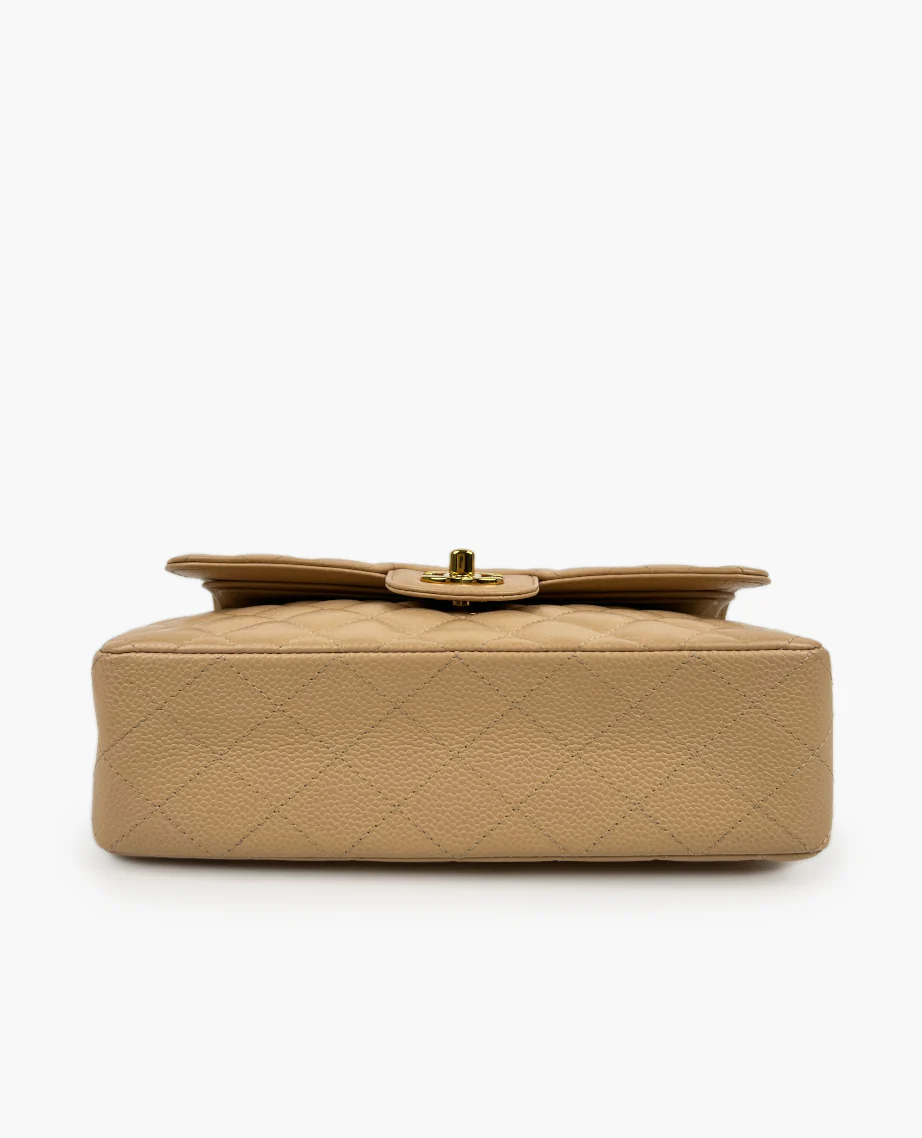 Chanel Timeless Small Beige Caviar GHW - Image 4