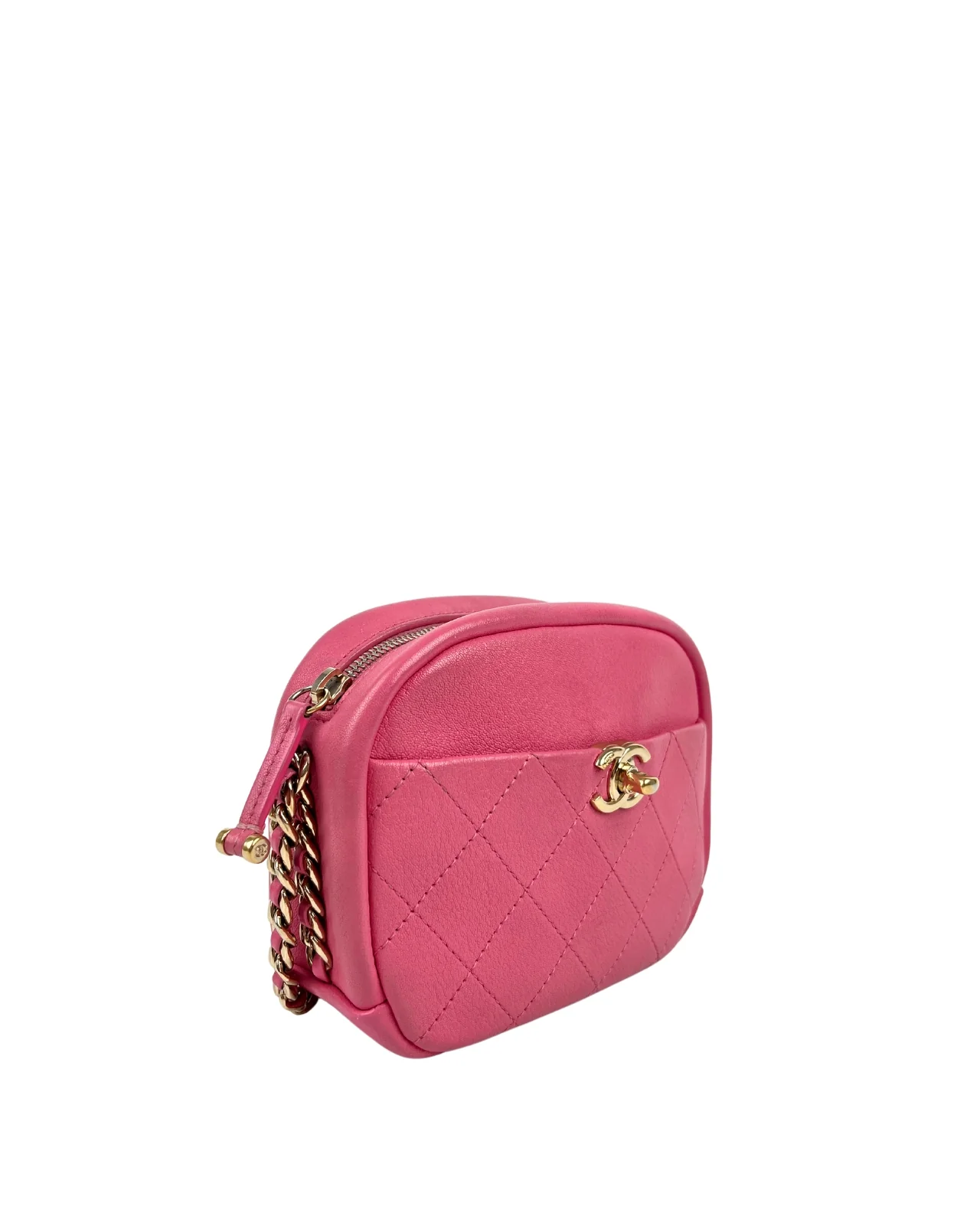 Chanel Trip Camera Case Pink Leather - Image 6