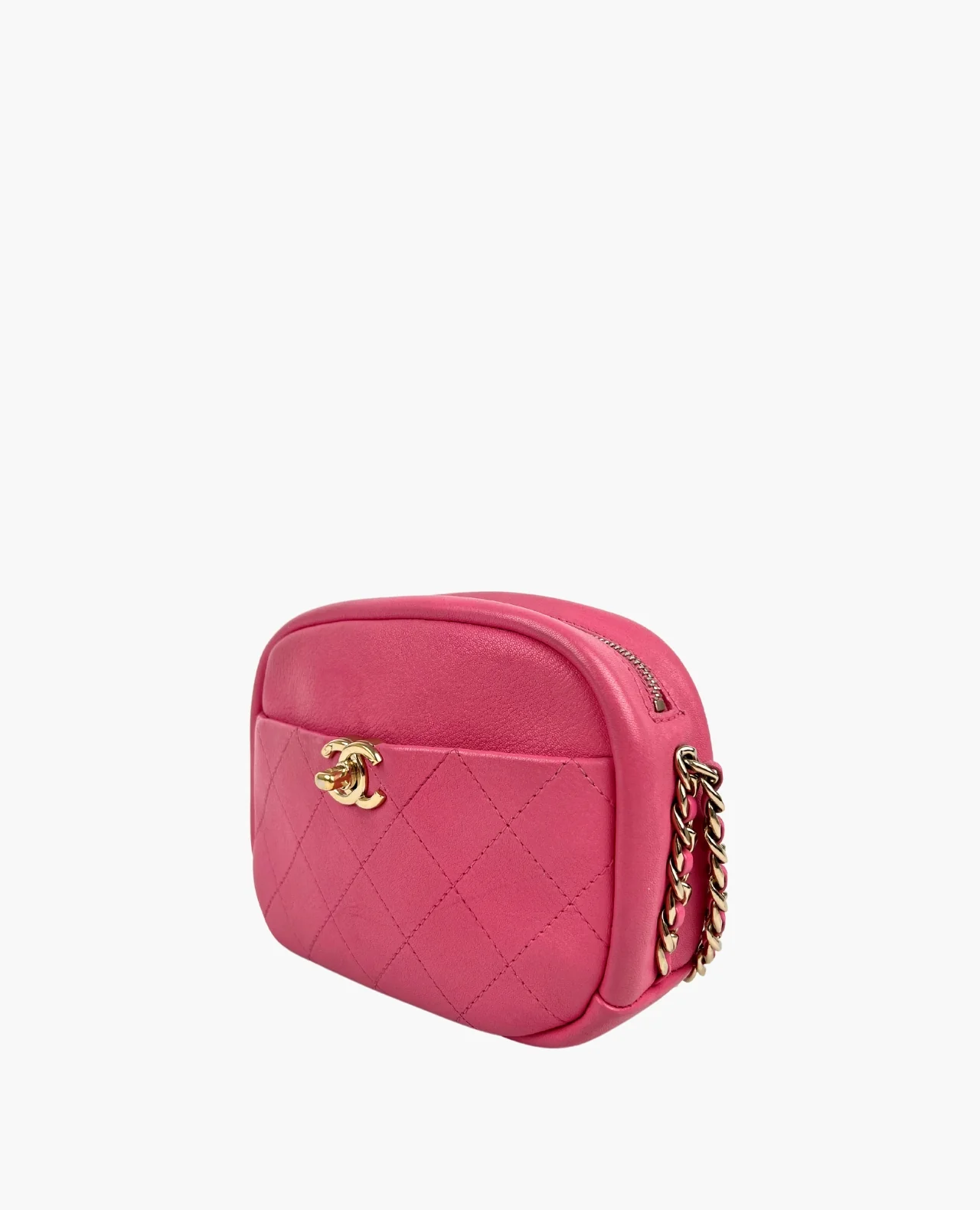 Chanel Trip Camera Case Pink Leather - Image 7
