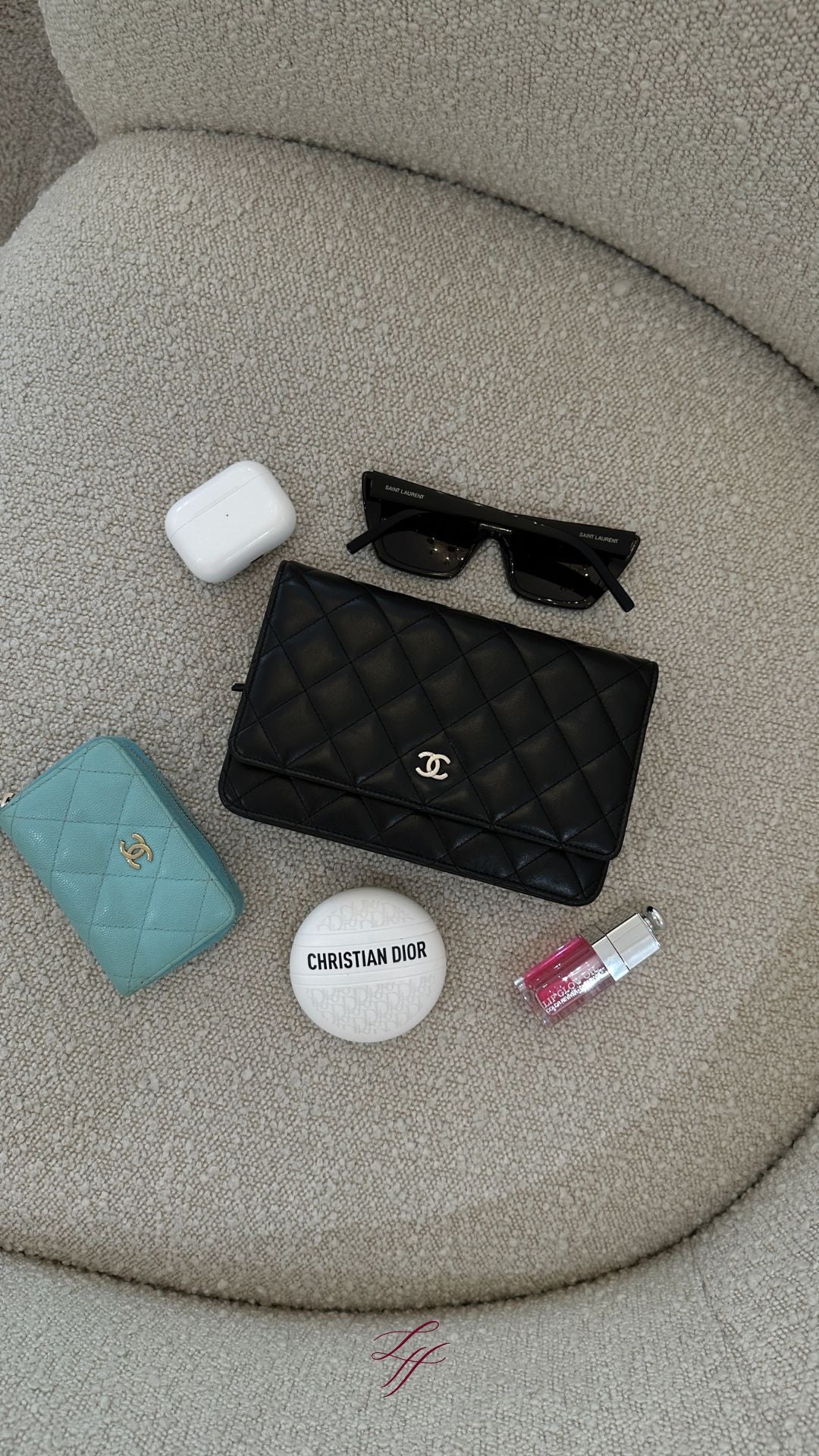 Chanel WOC Black Lambskin SHW - Image 8