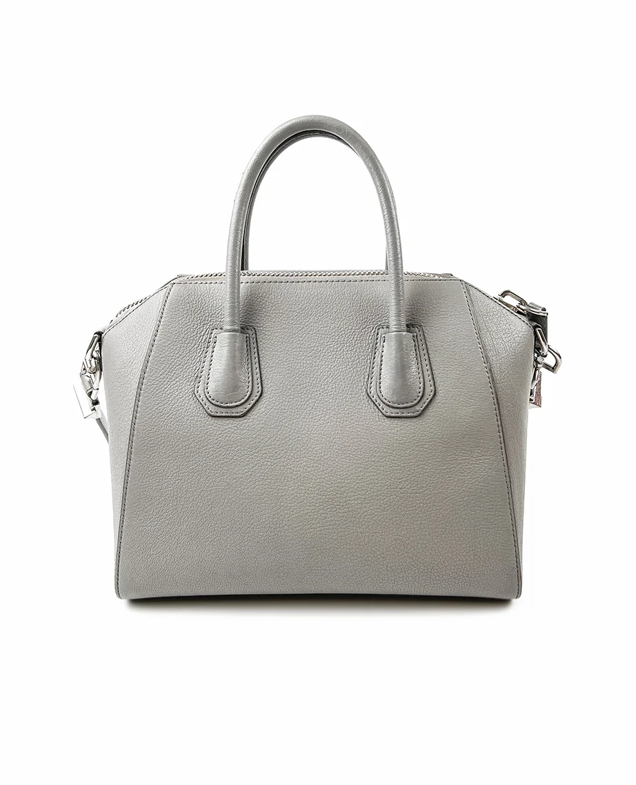 Givenchy Small Antigona Bag in Gray Grained Leather - Image 6