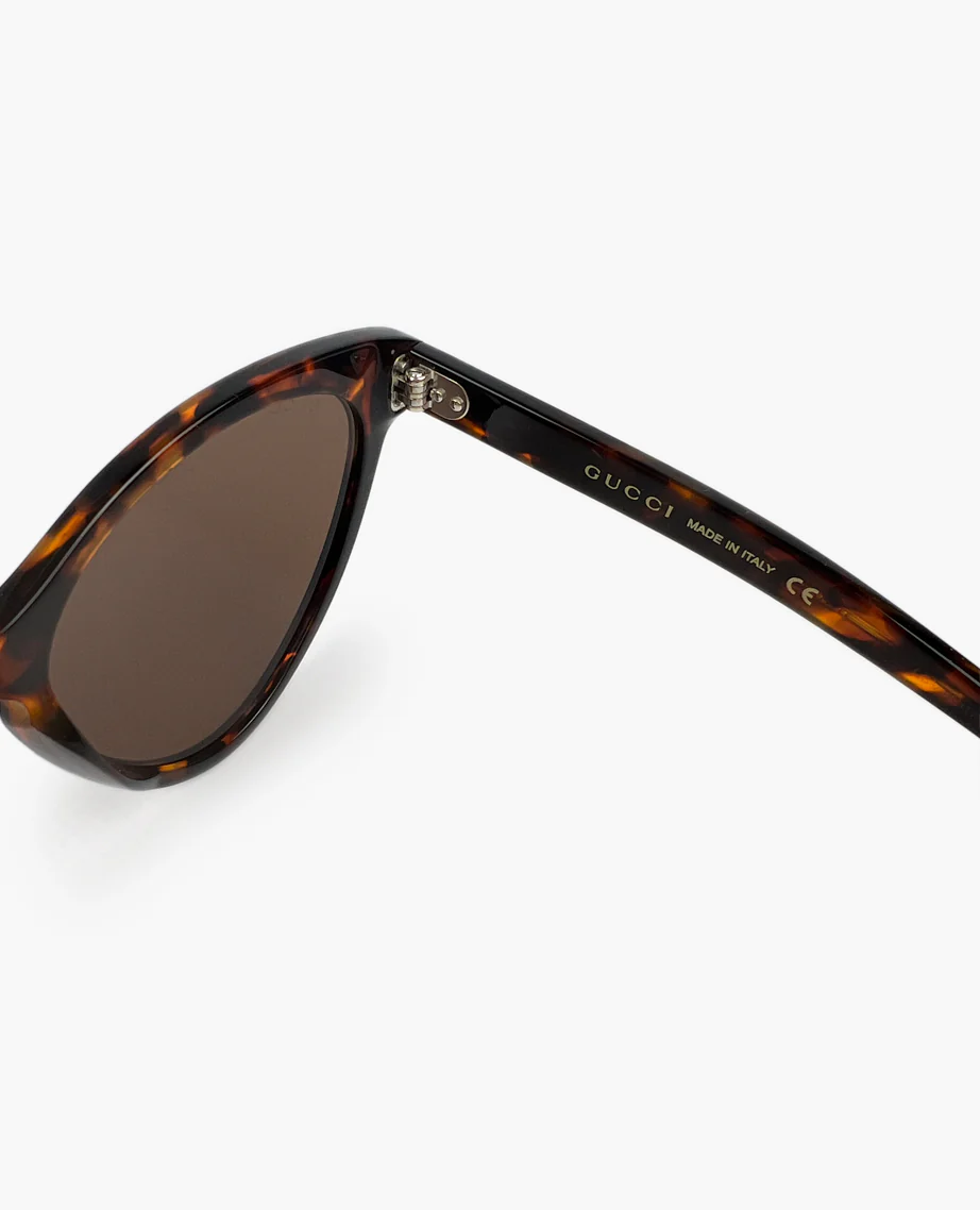 Gucci Cat-Eye Havana Tortoise Sunglasses - Image 4