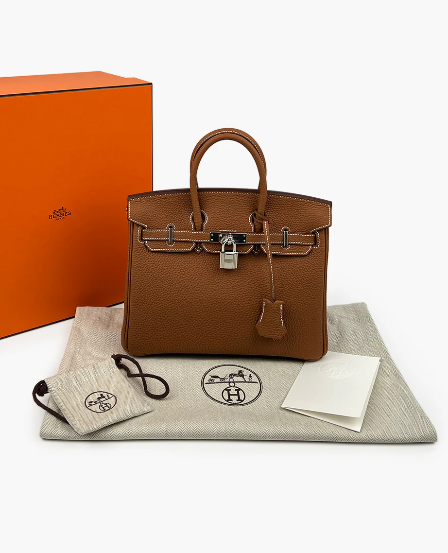 Hermès Birkin 25 Gold Togo PHW - Image 8