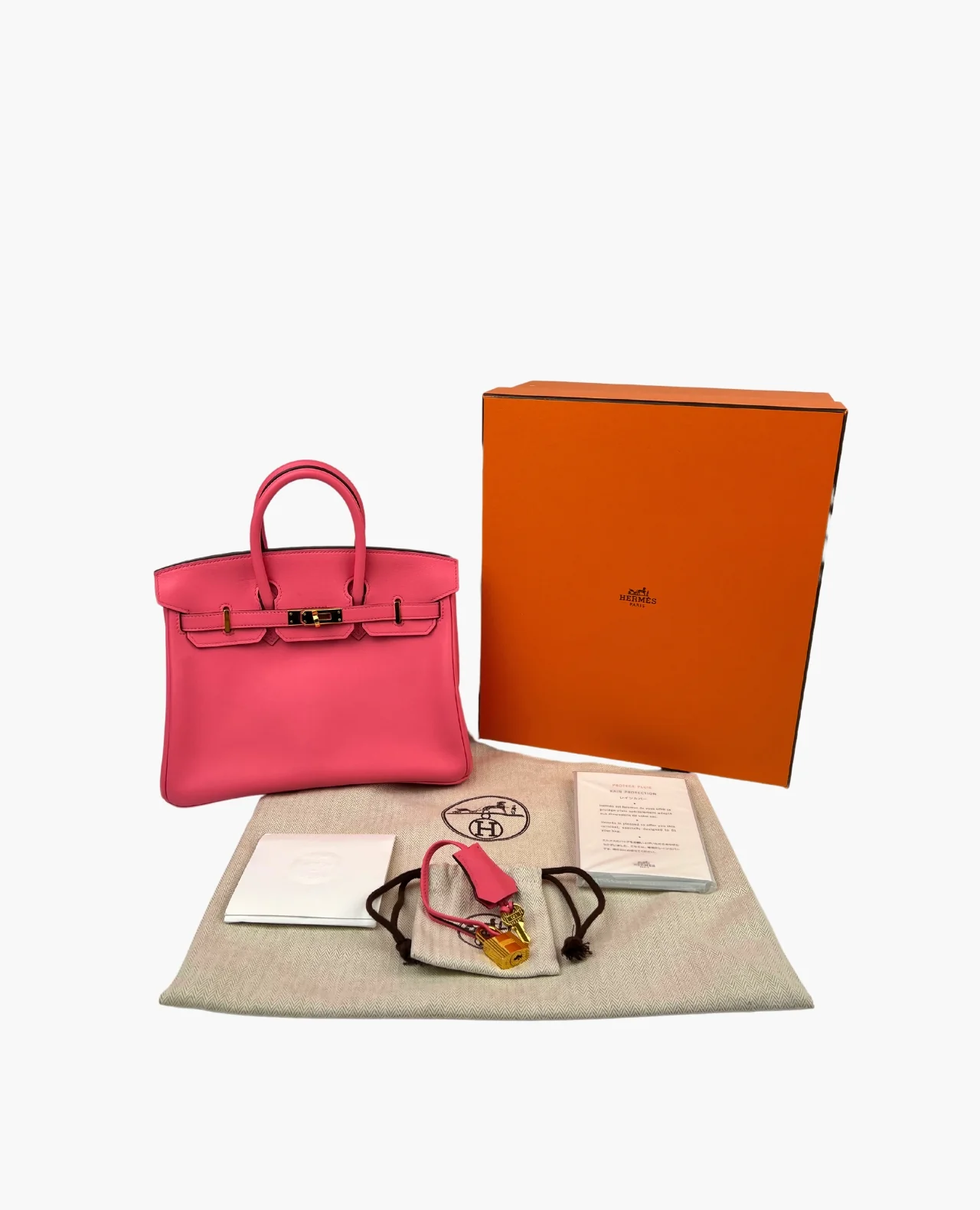 Hermès Birkin Swift Retourne Rose Confetti 25 GHW - Image 8