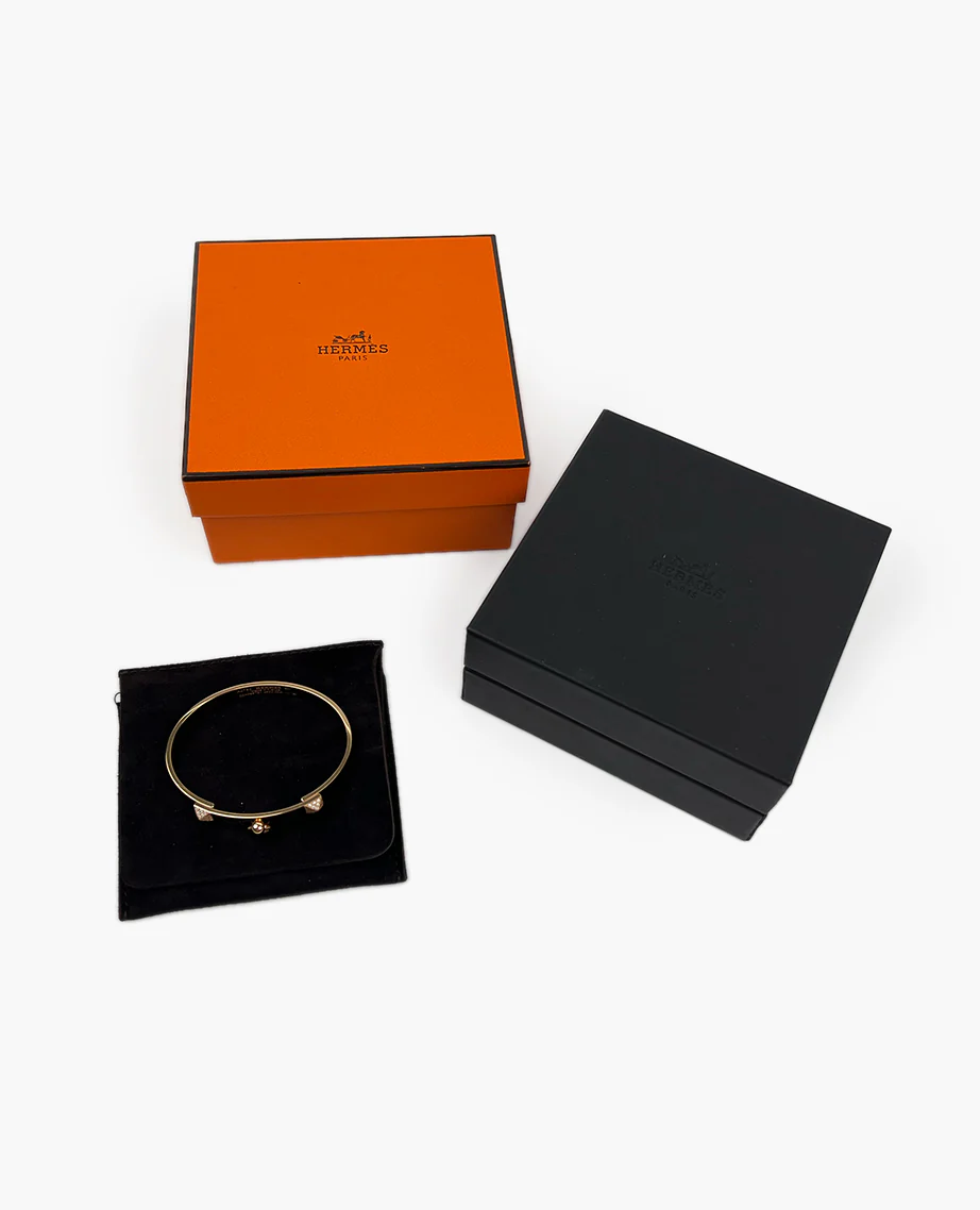 Hermès Collier De Chien Rose Gold Bracelet - Image 5