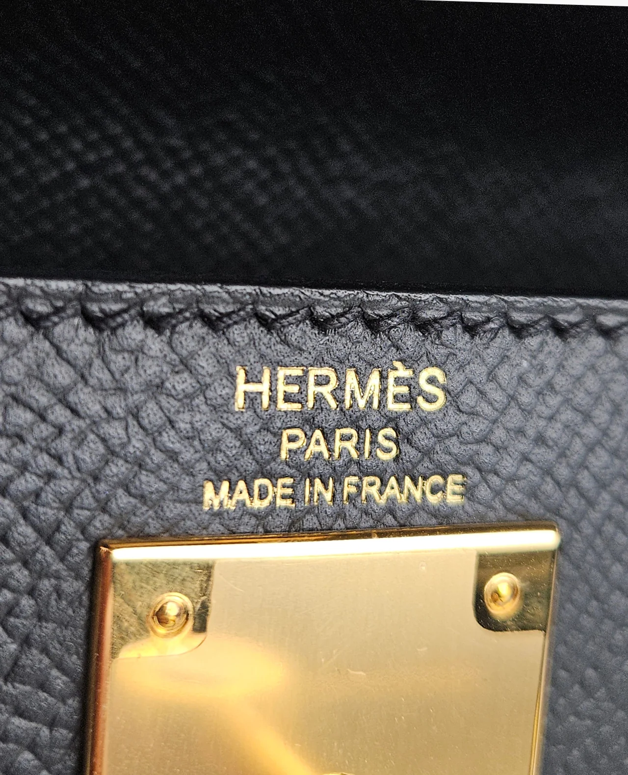 Hermès Kelly 28 Epsom Sellier Black GHW - Image 7