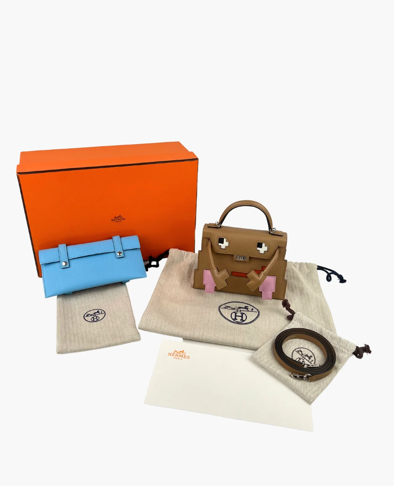 Hermès Kelly Doll Picto Epsom Chai PHW - Image 16