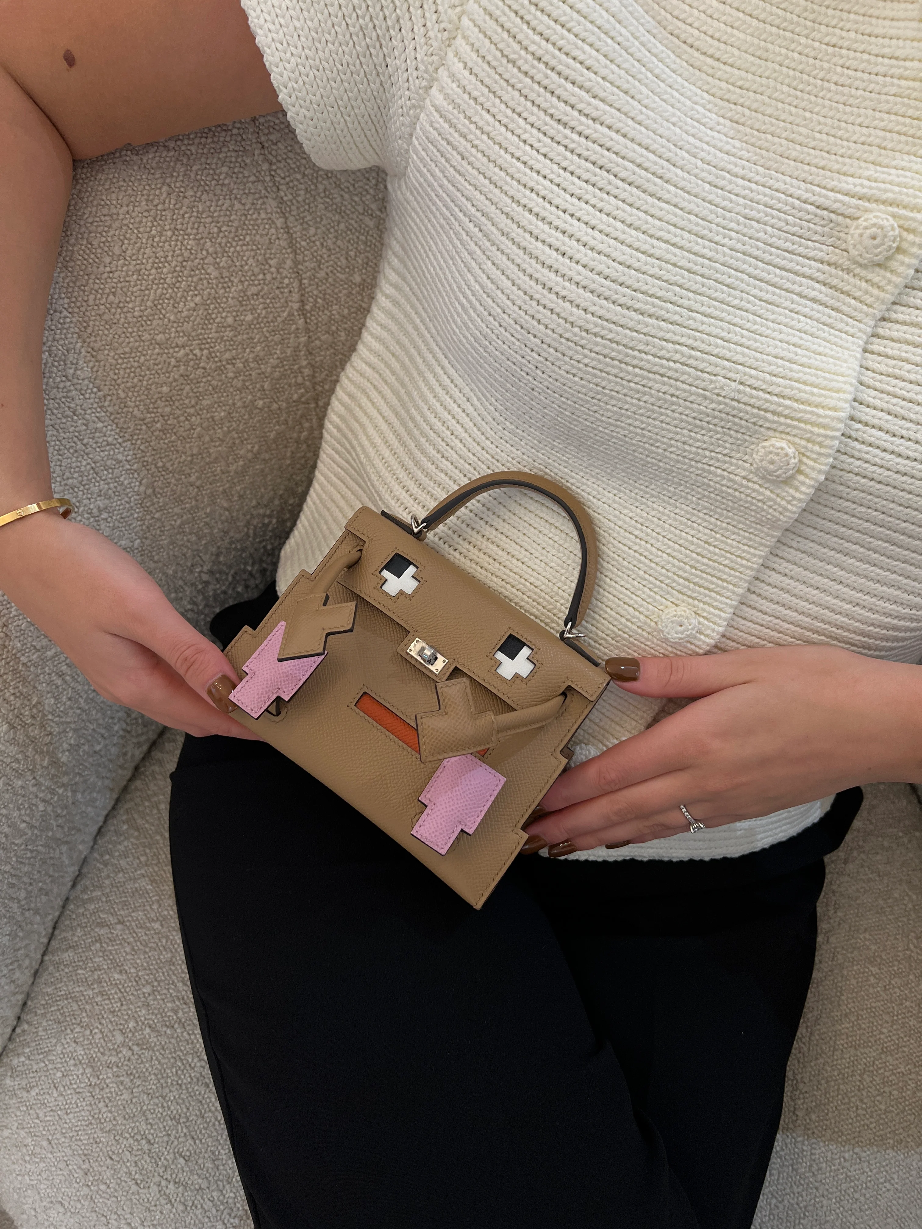 Hermès Kelly Doll Picto Epsom Chai PHW - Image 17