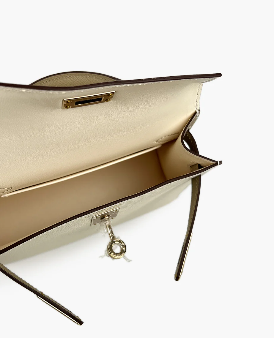 Hermès Mini Kelly 20 Nata and Trench Epsom Sellier HSS GHW - Image 7
