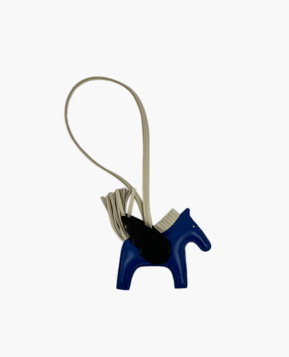 Hermès Rodeo Leather Charm Blue - Image 3