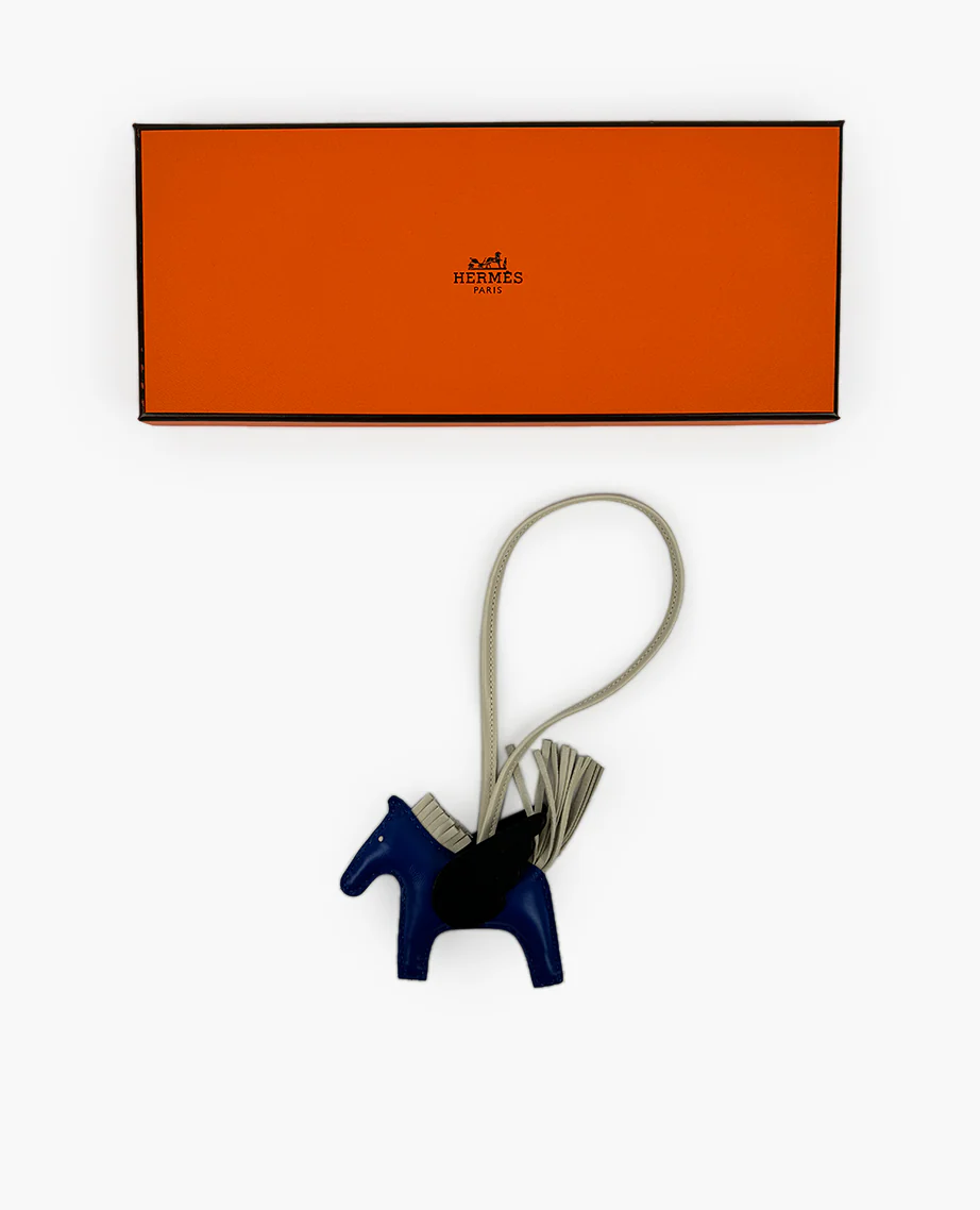 Hermès Rodeo Leather Charm Blue - Image 4