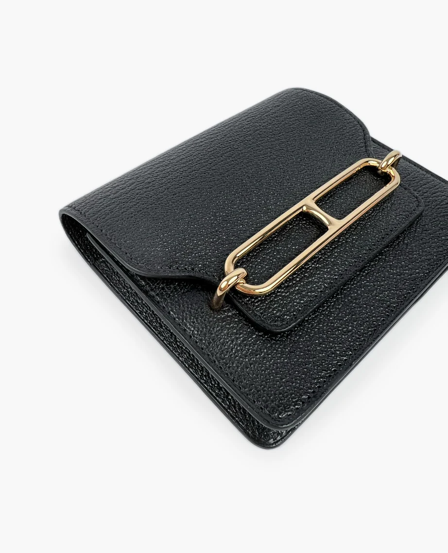 Hermès Roulis Slim Wallet Belt Bag Black GHW - Image 6