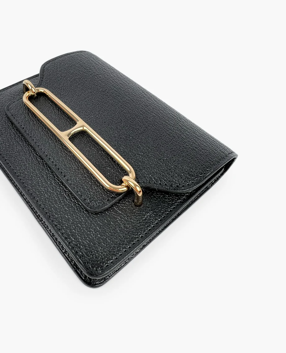 Hermès Roulis Slim Wallet Belt Bag Black GHW - Image 7