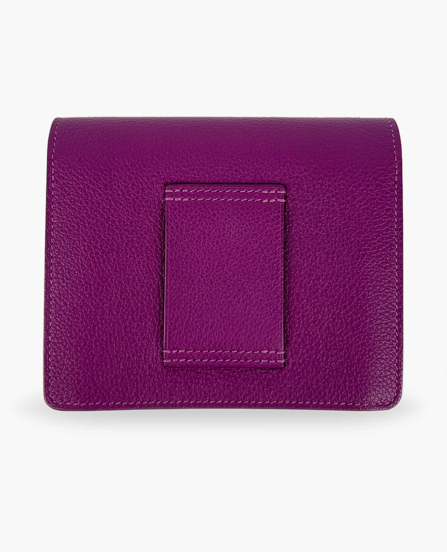 Hermès Roulis Slim Wallet Belt Bag Purple GHW - Image 3