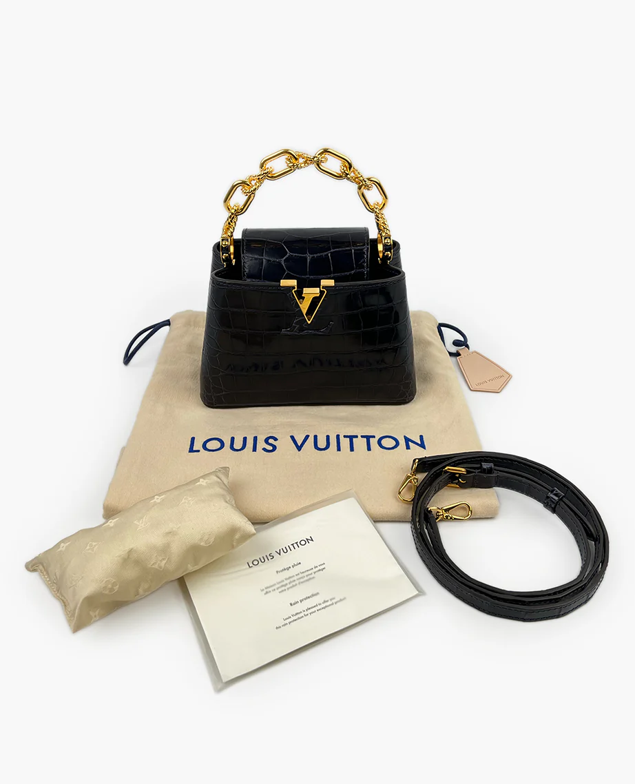 Louis Vuitton Capucines Mini Saphir Nautical Blue - Image 8