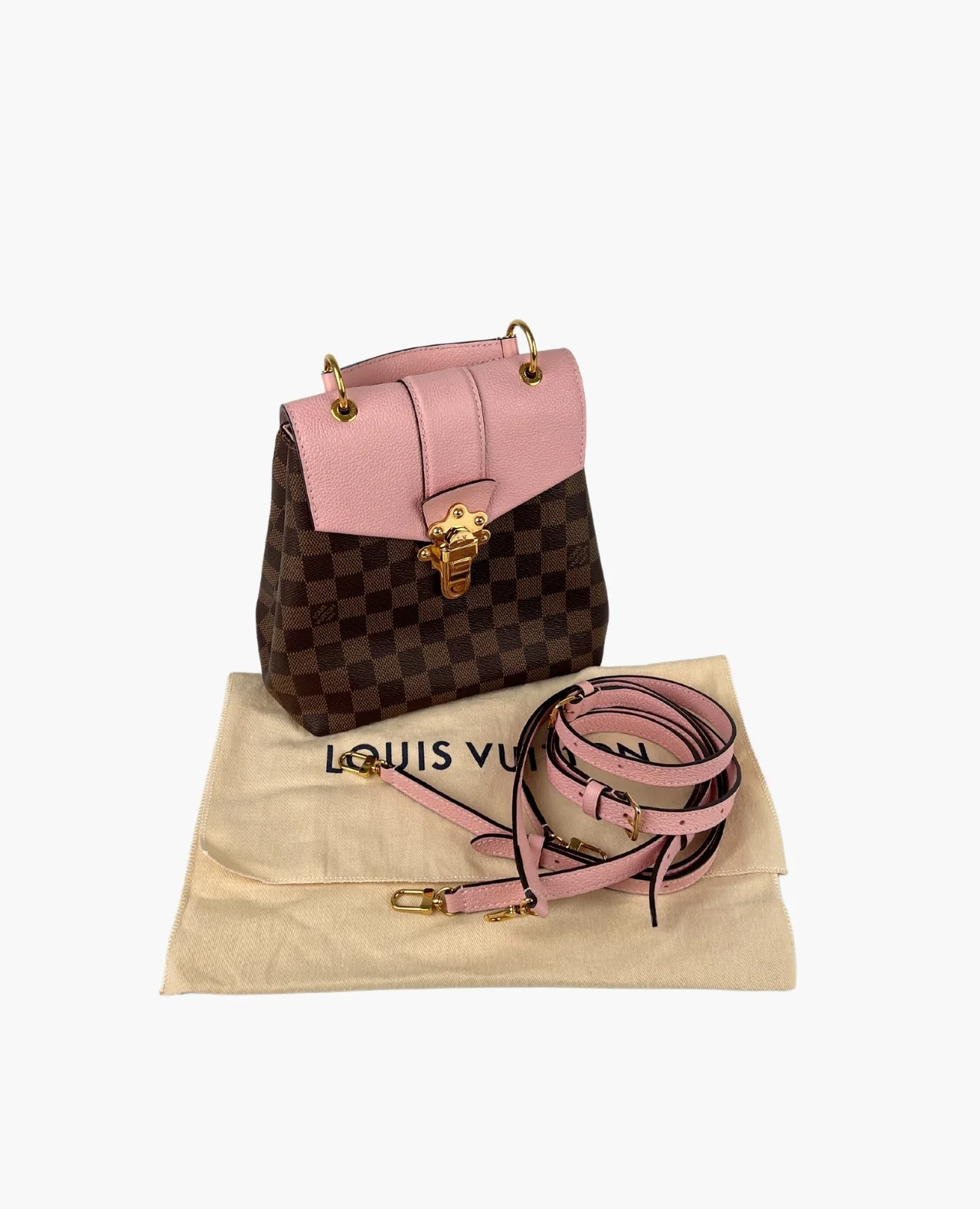 Louis Vuitton Clapton Damier Ebene Rose Ballerine - Image 7