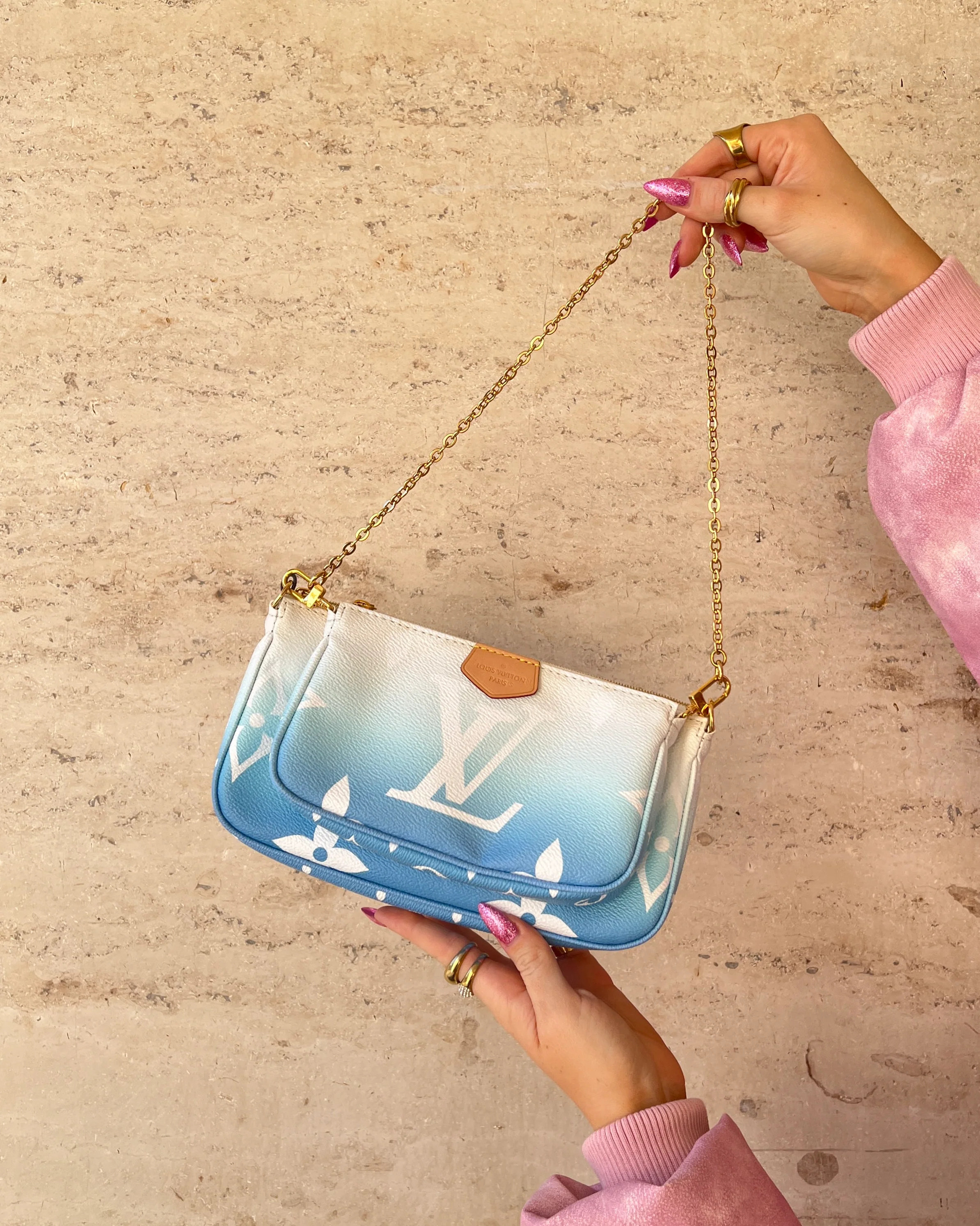 Louis Vuitton Monogram Multi Pochette Accessoires Giant By The Pool Blue - Image 10