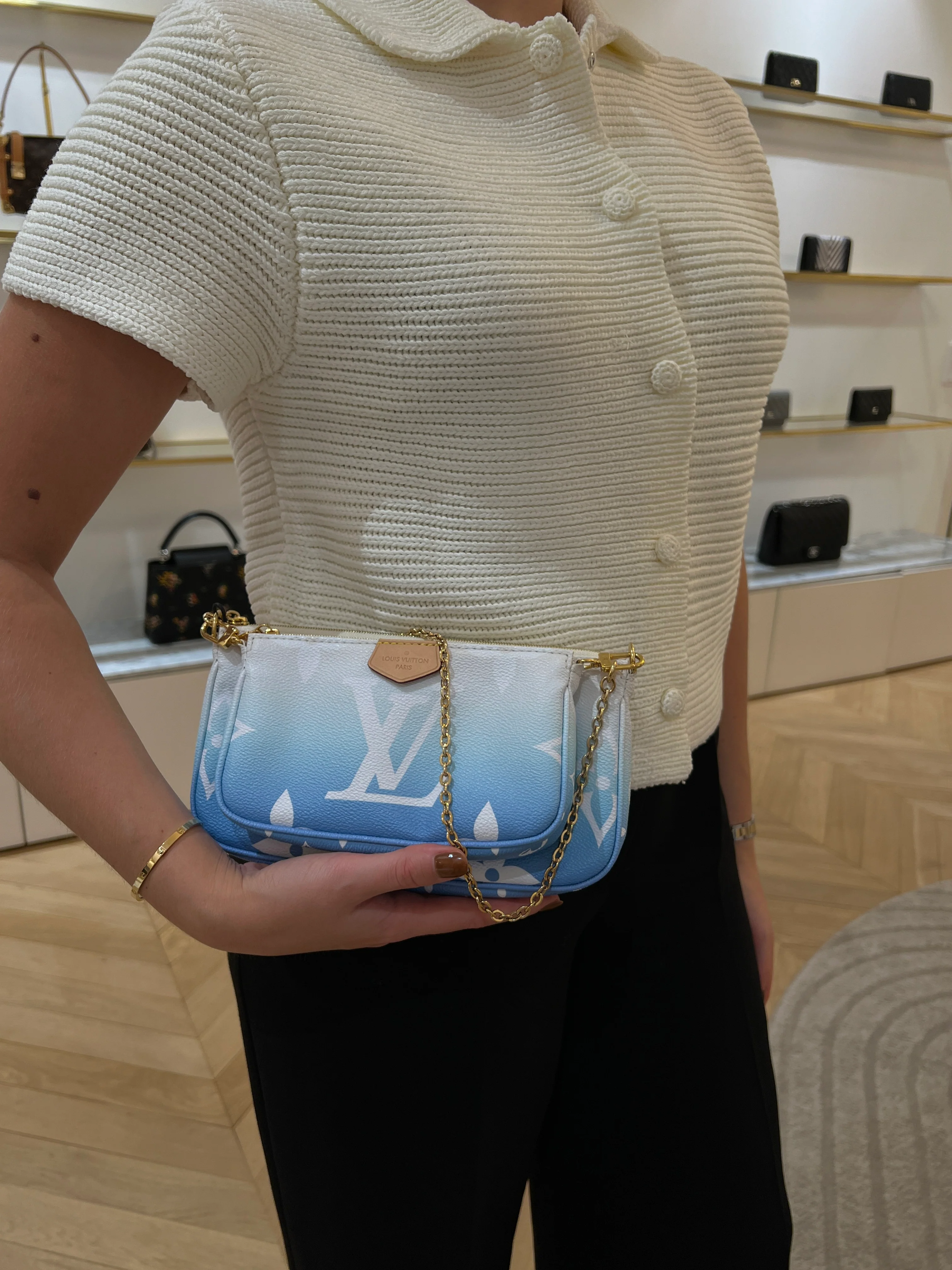 Louis Vuitton Monogram Multi Pochette Accessoires Giant By The Pool Blue - Image 9