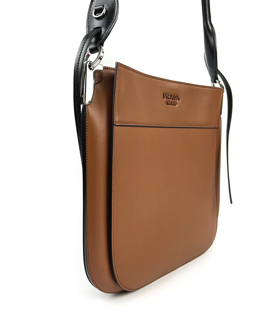 Prada Margit Shoulder Bag Cognac - Image 8