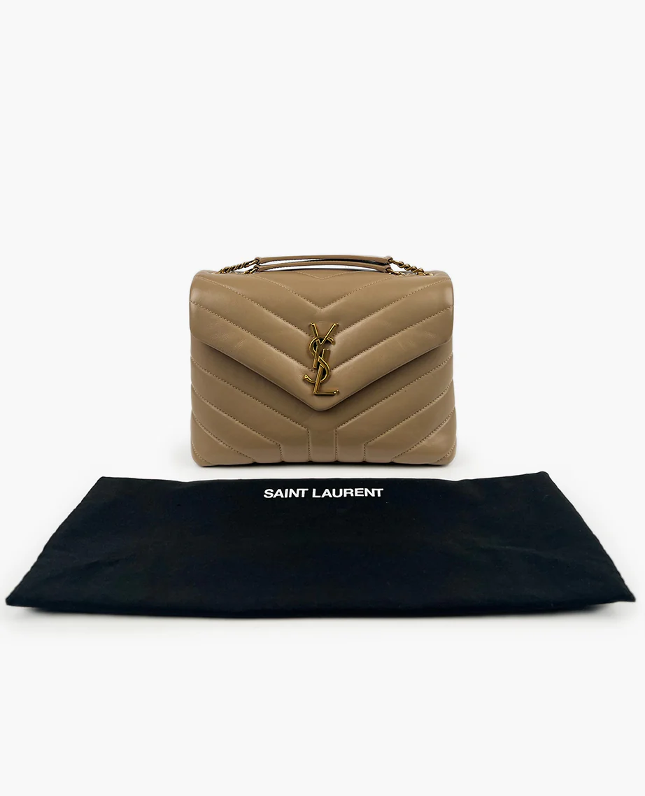 Saint Laurent Small Loulou Beige GBHW - Image 10